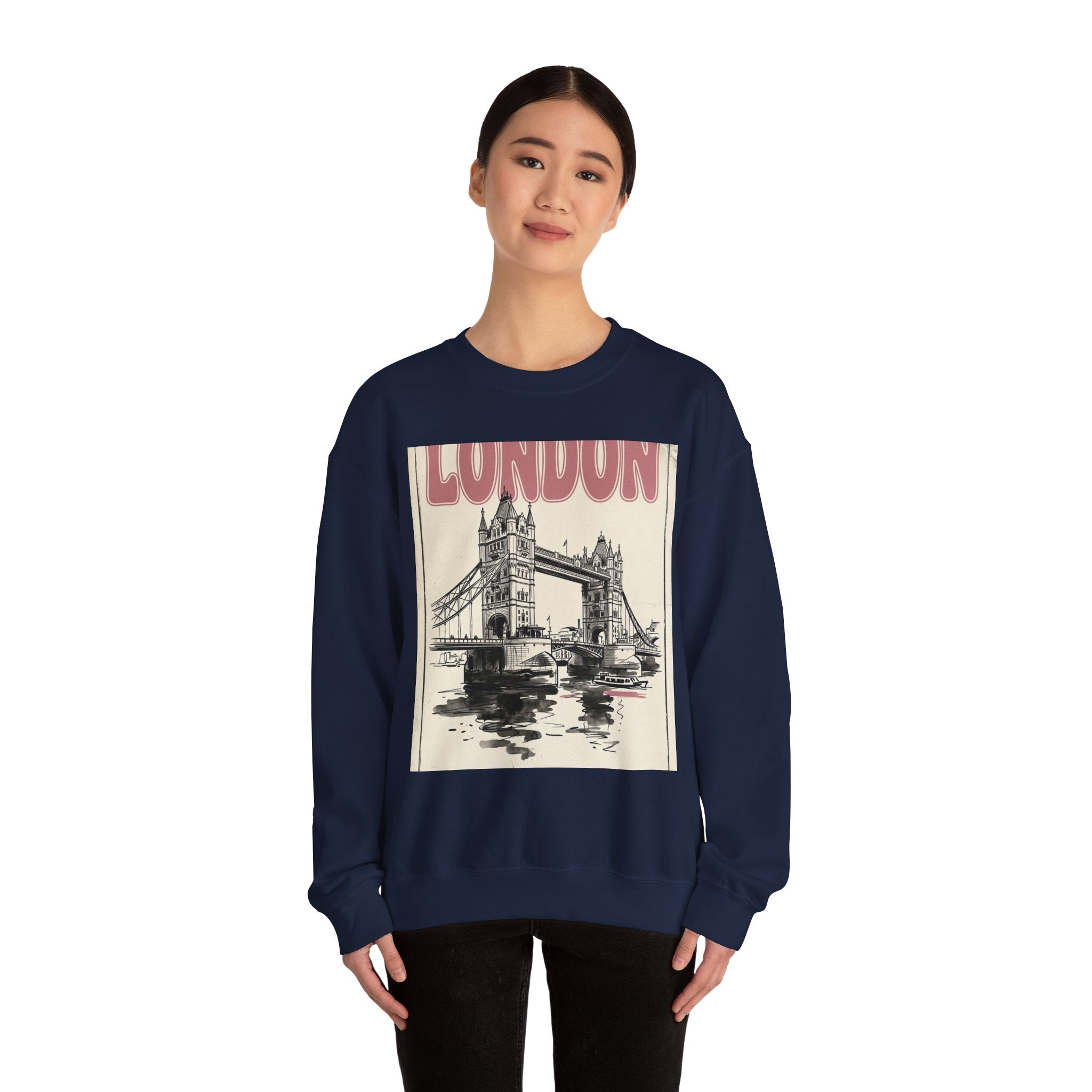 London Editorial Graphic Sweatshirt | Fashion-World Parisian Office Glam