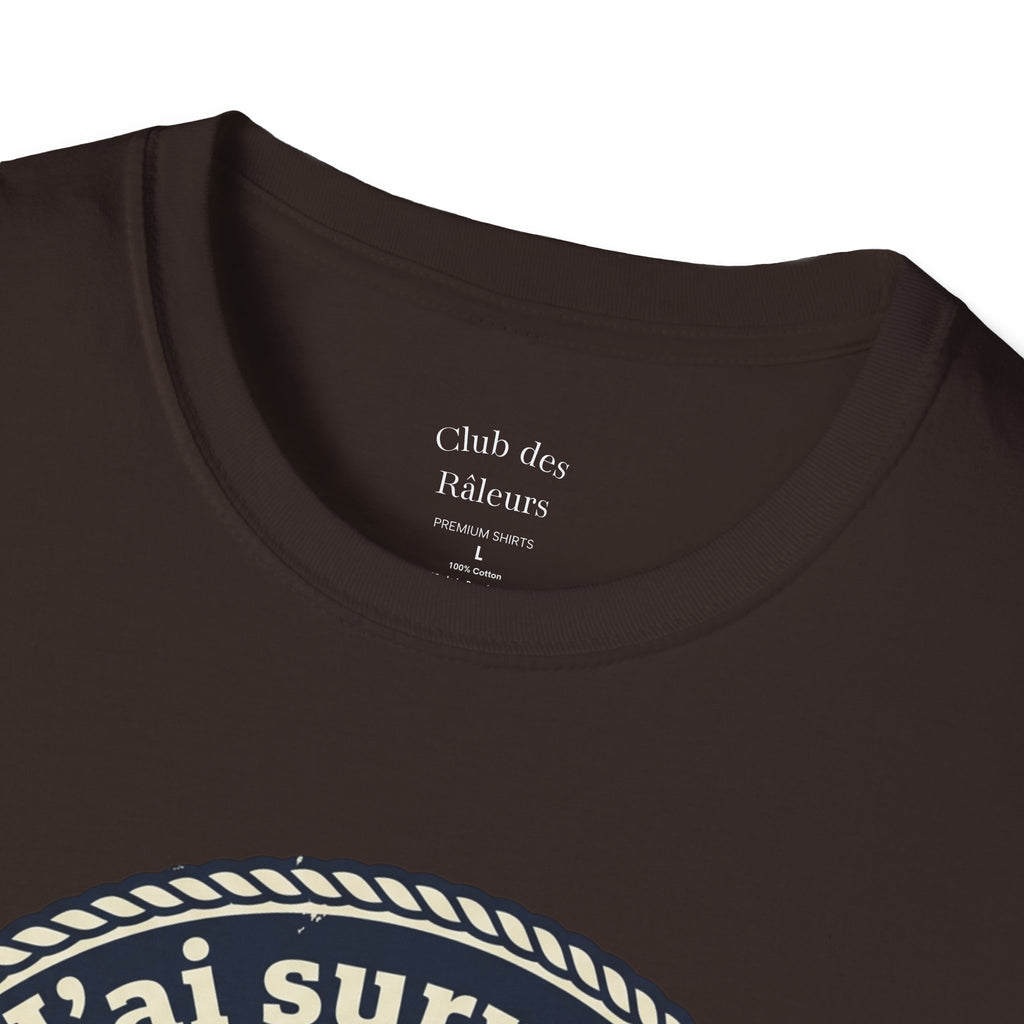 J'ai survécu au RER B T-Shirt — Paris Commuter Vintage Train Tee