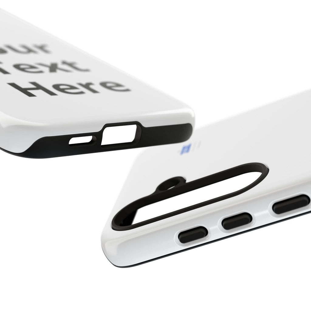 Personalized Tough Phone Case — Custom Text Protective iPhone Case