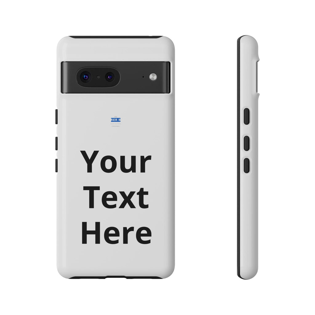 Personalized Tough Phone Case — Custom Text Protective iPhone Case