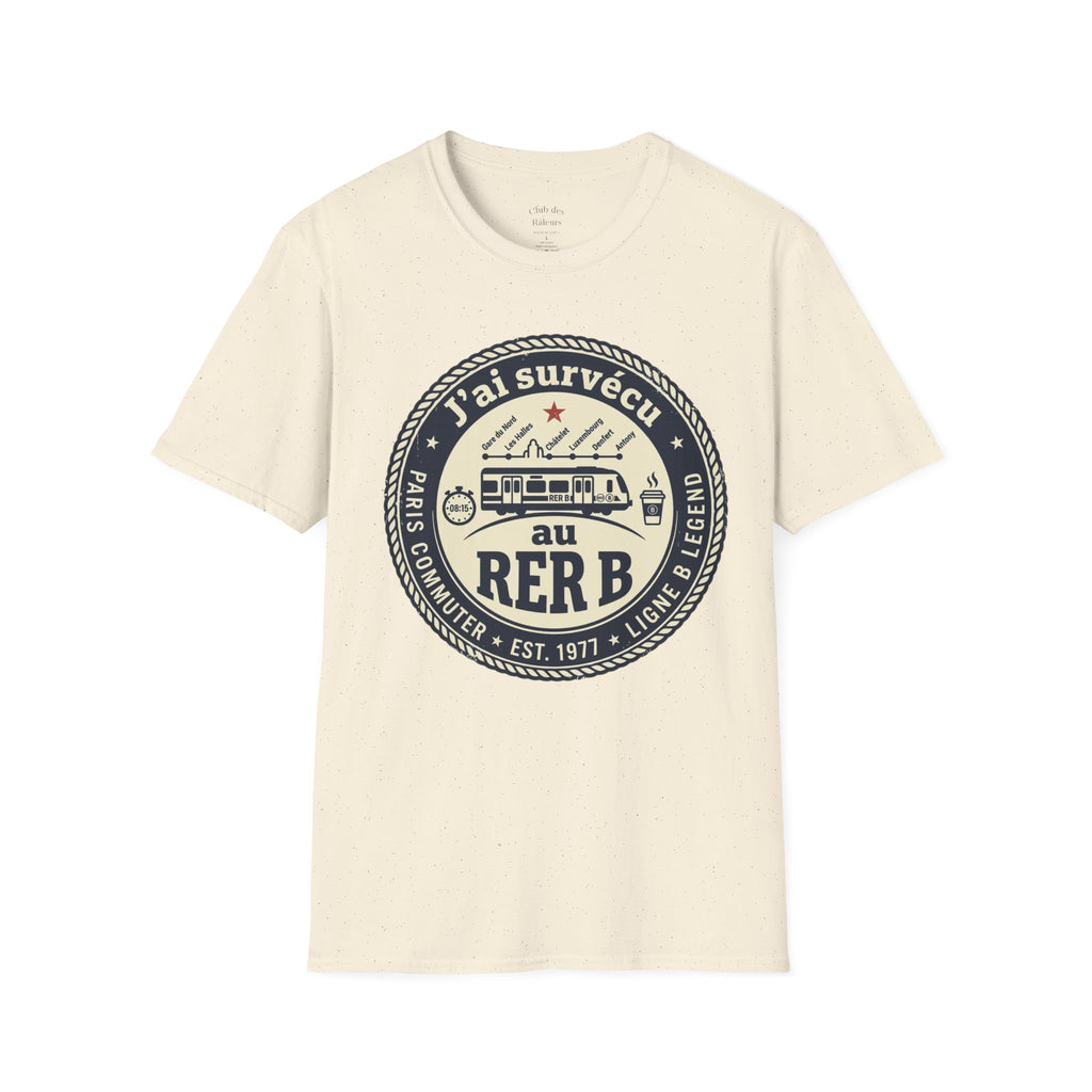 J'ai survécu au RER B T-Shirt — Paris Commuter Vintage Train Tee