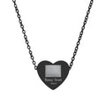 Engravable Heart Necklace — Personalized Photo/Name Pendant