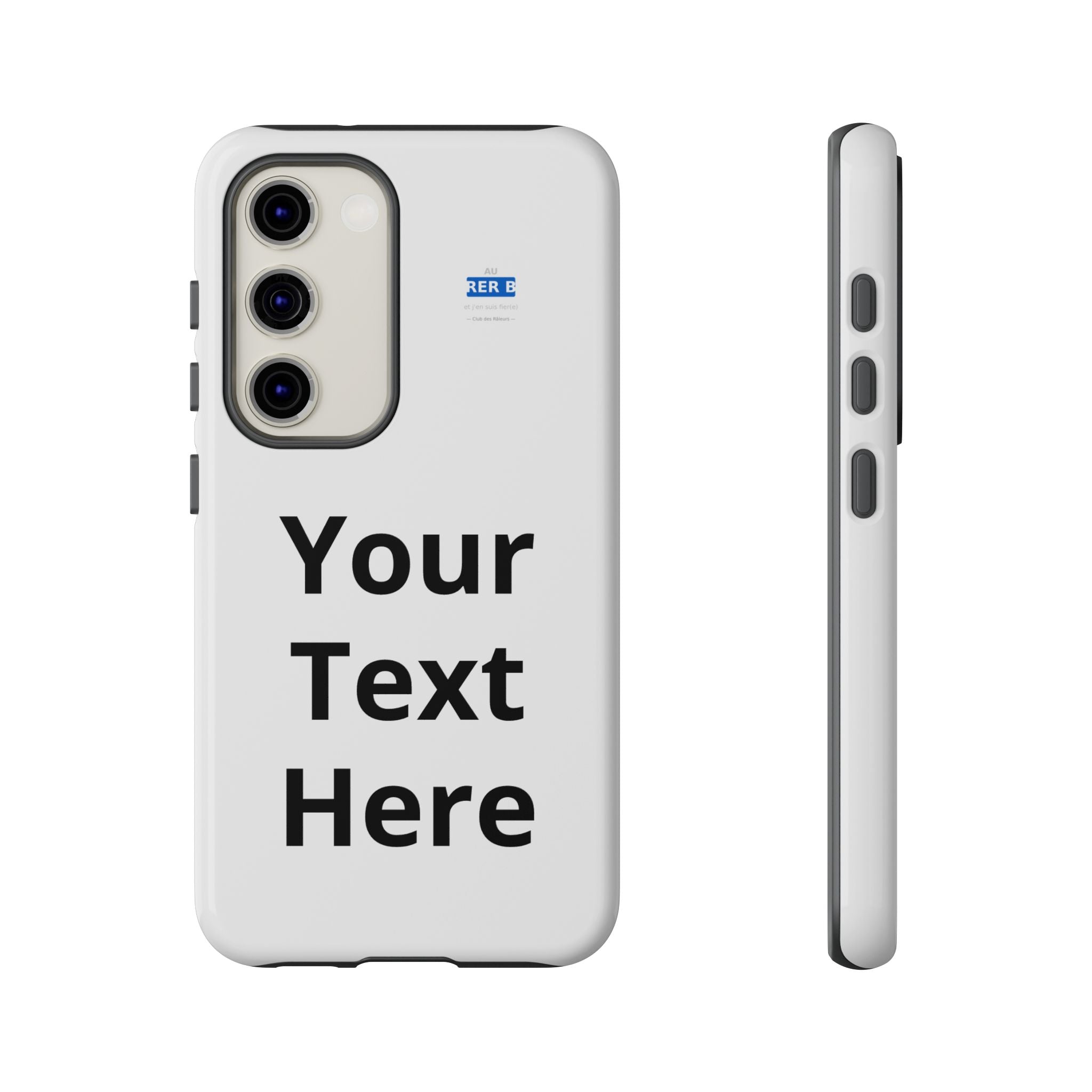 Personalized Tough Phone Case — Custom Text Protective iPhone Case