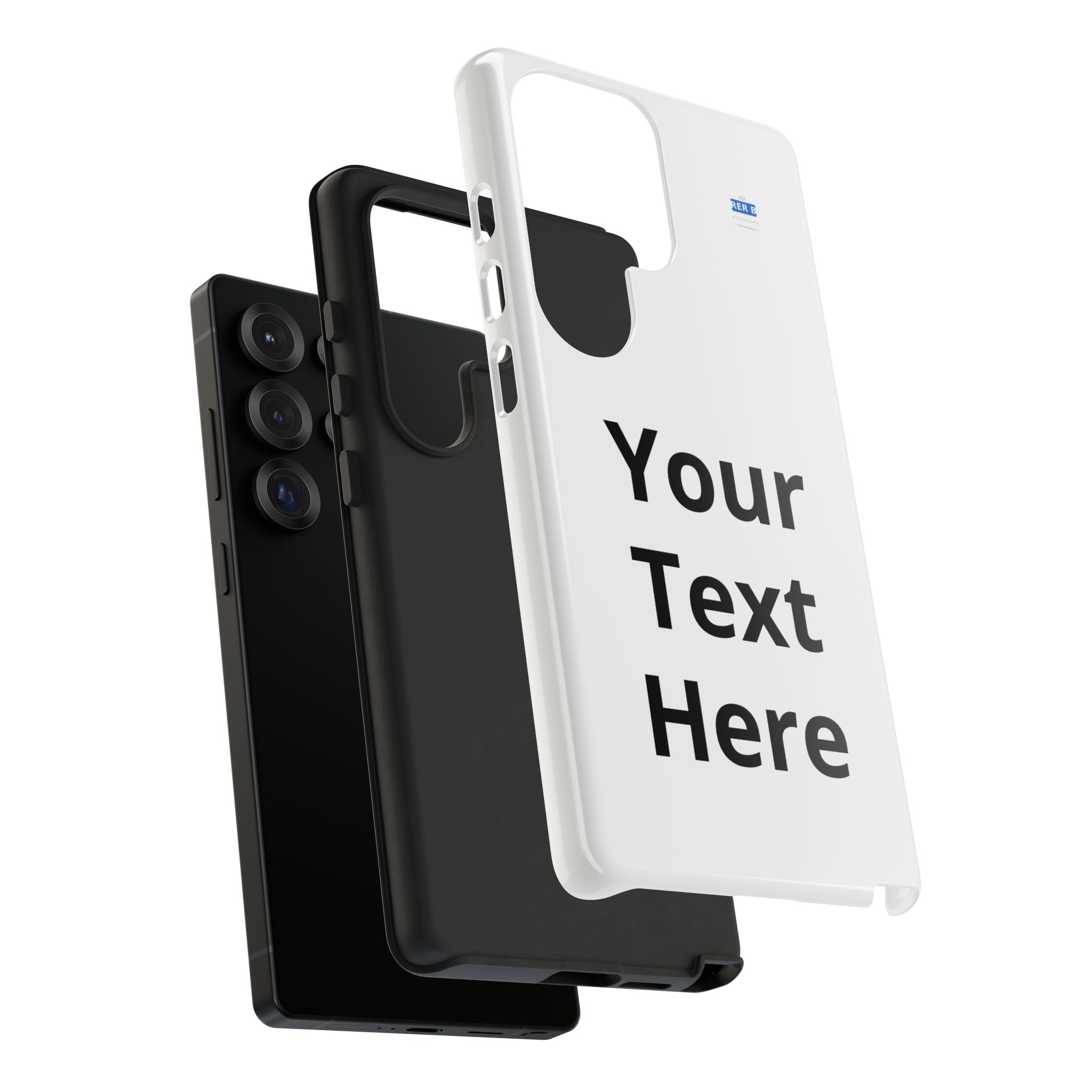 Personalized Tough Phone Case — Custom Text Protective iPhone Case