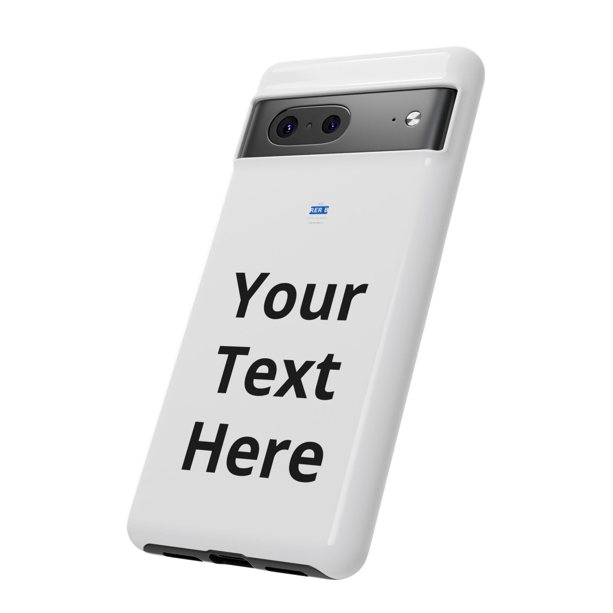 Personalized Tough Phone Case — Custom Text Protective iPhone Case