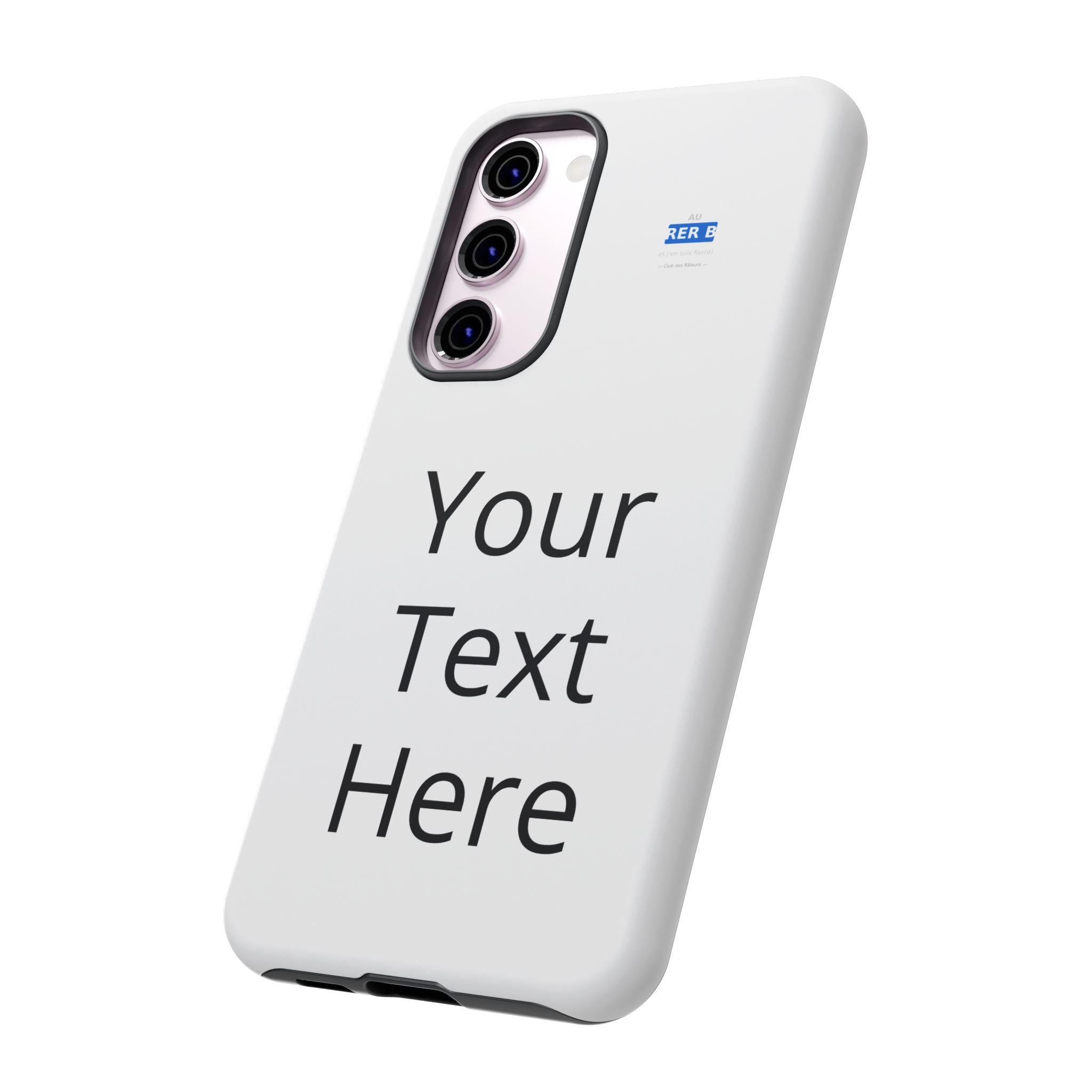 Personalized Tough Phone Case — Custom Text Protective iPhone Case