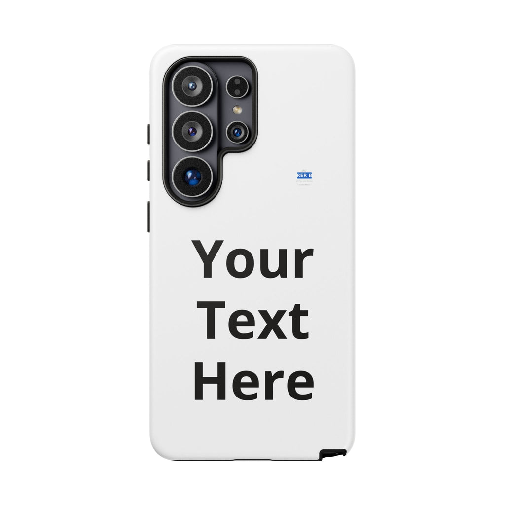 Personalized Tough Phone Case — Custom Text Protective iPhone Case
