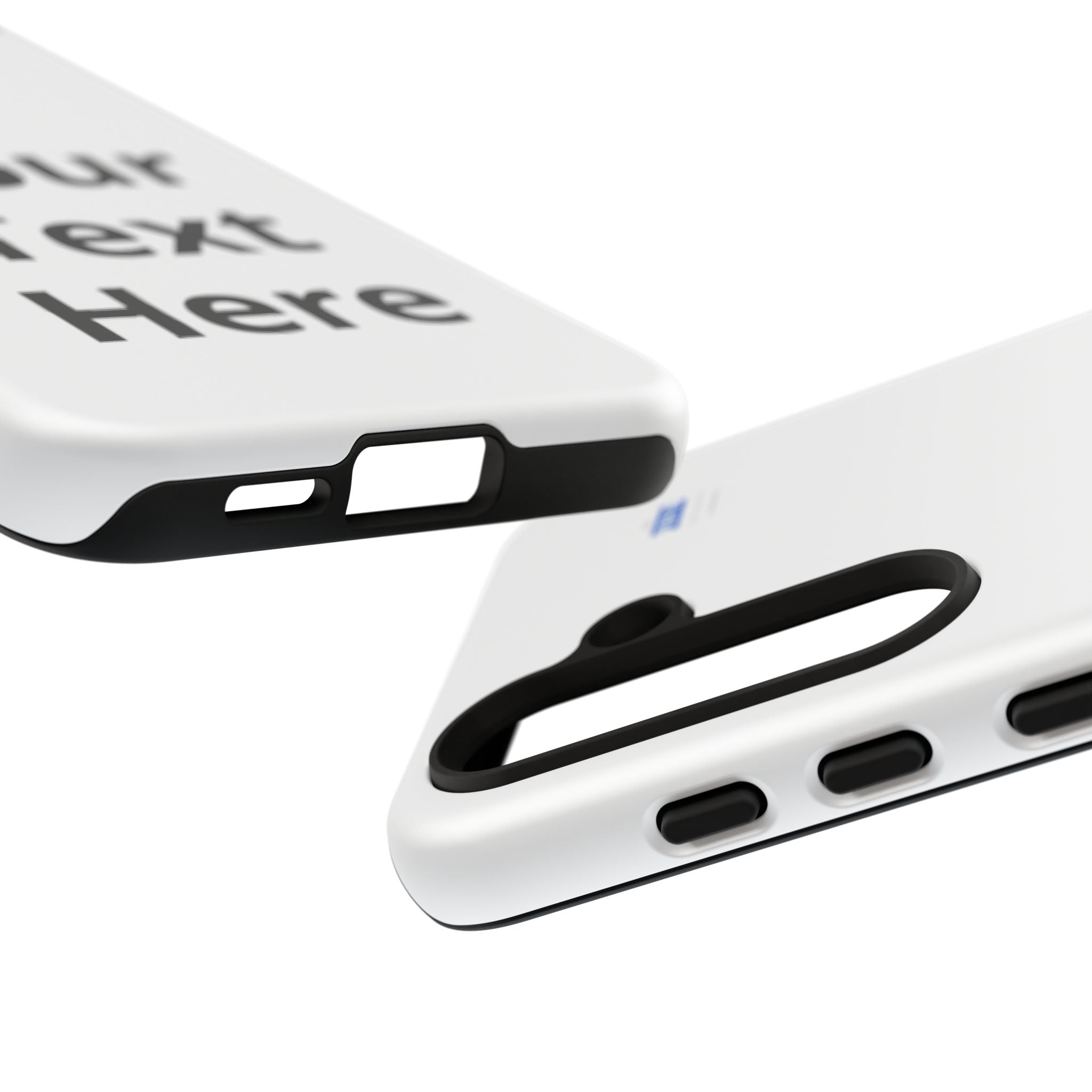 Personalized Tough Phone Case — Custom Text Protective iPhone Case