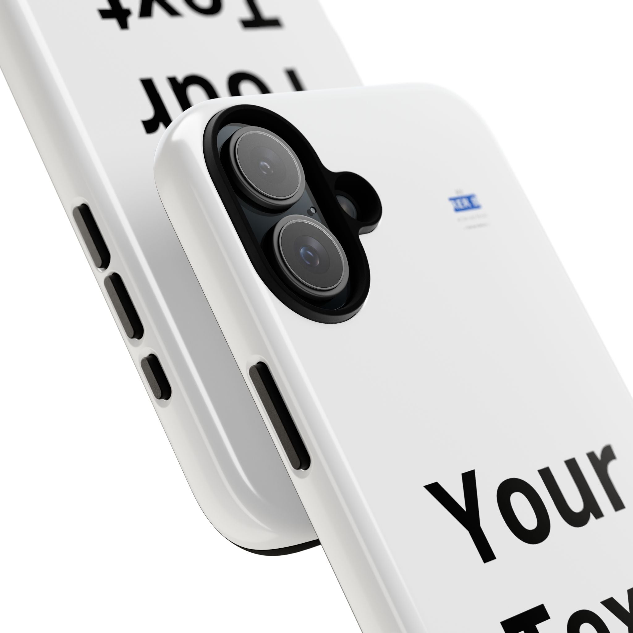 Personalized Tough Phone Case — Custom Text Protective iPhone Case