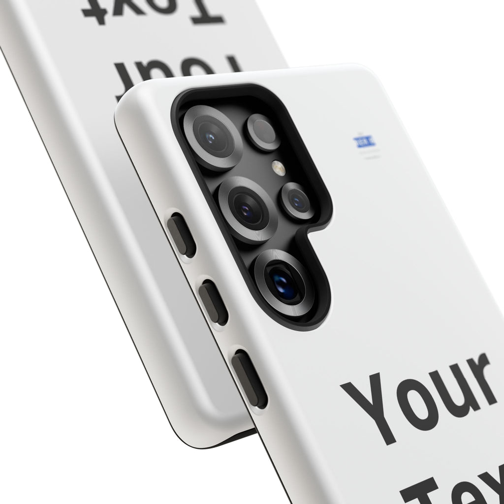 Personalized Tough Phone Case — Custom Text Protective iPhone Case
