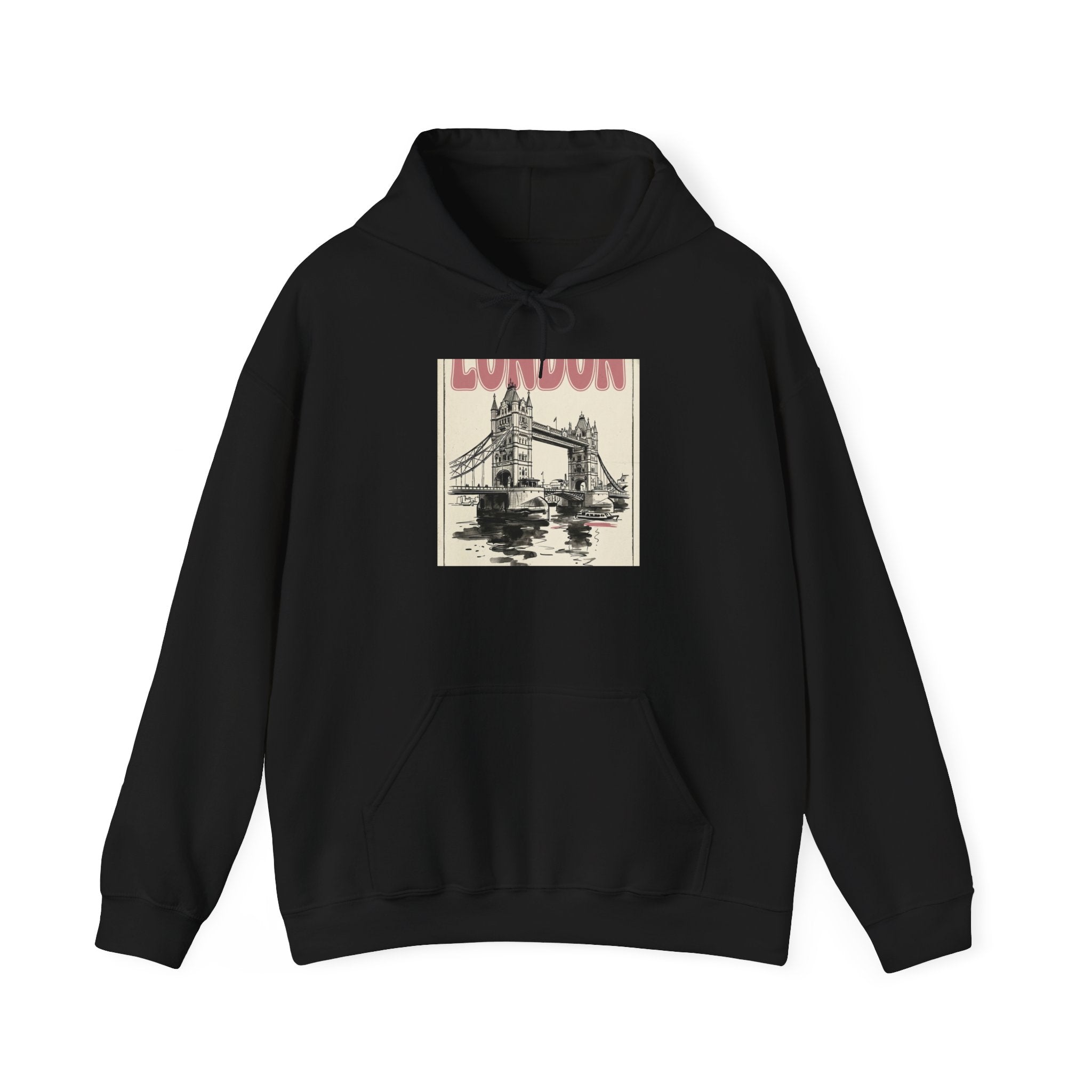 London Bridge Illustration Hoodie | Fashion-Editorial, Parisian Office Glam