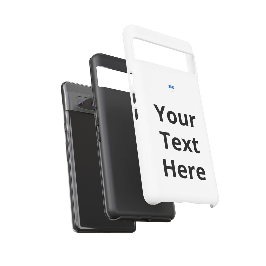 Personalized Tough Phone Case — Custom Text Protective iPhone Case