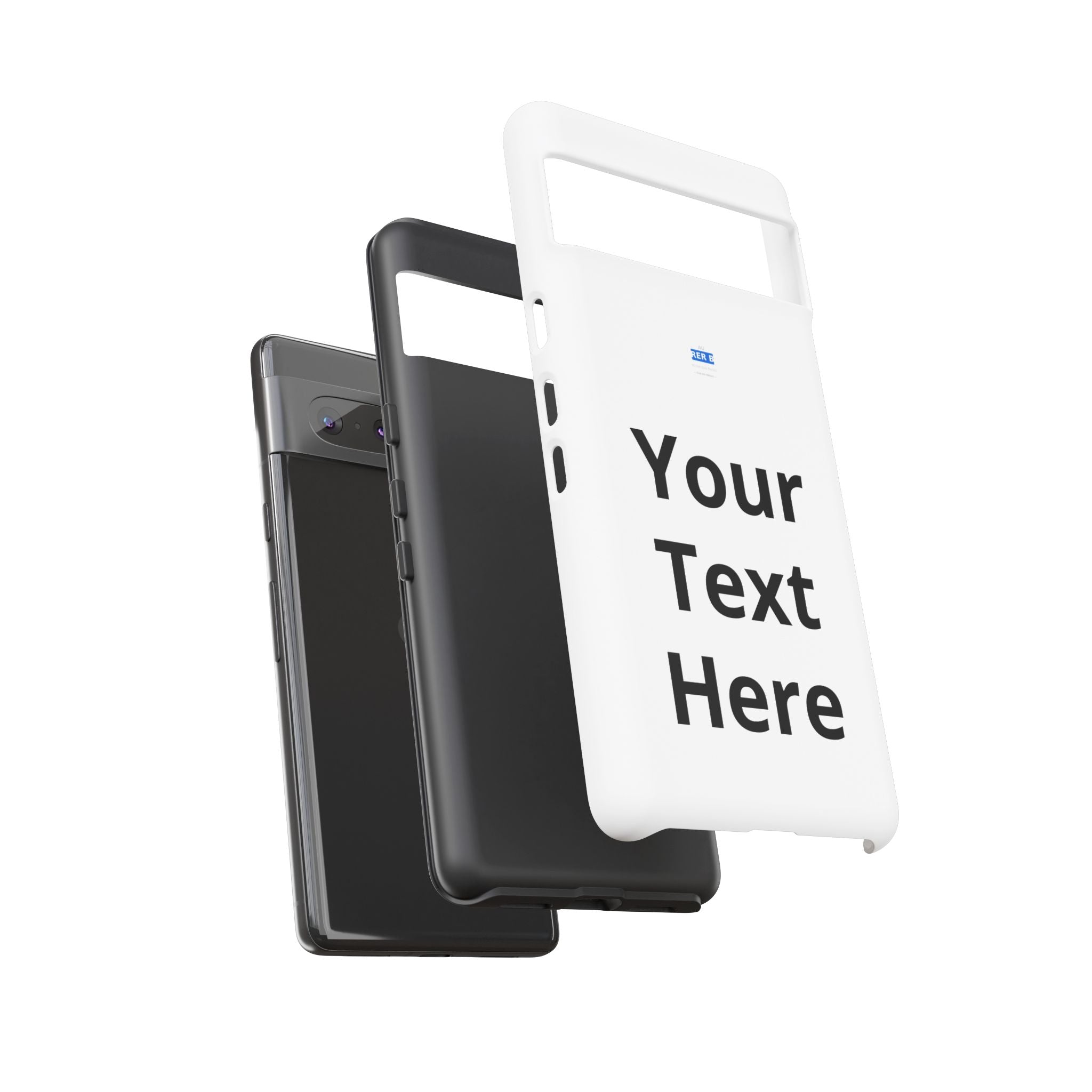 Personalized Tough Phone Case — Custom Text Protective iPhone Case