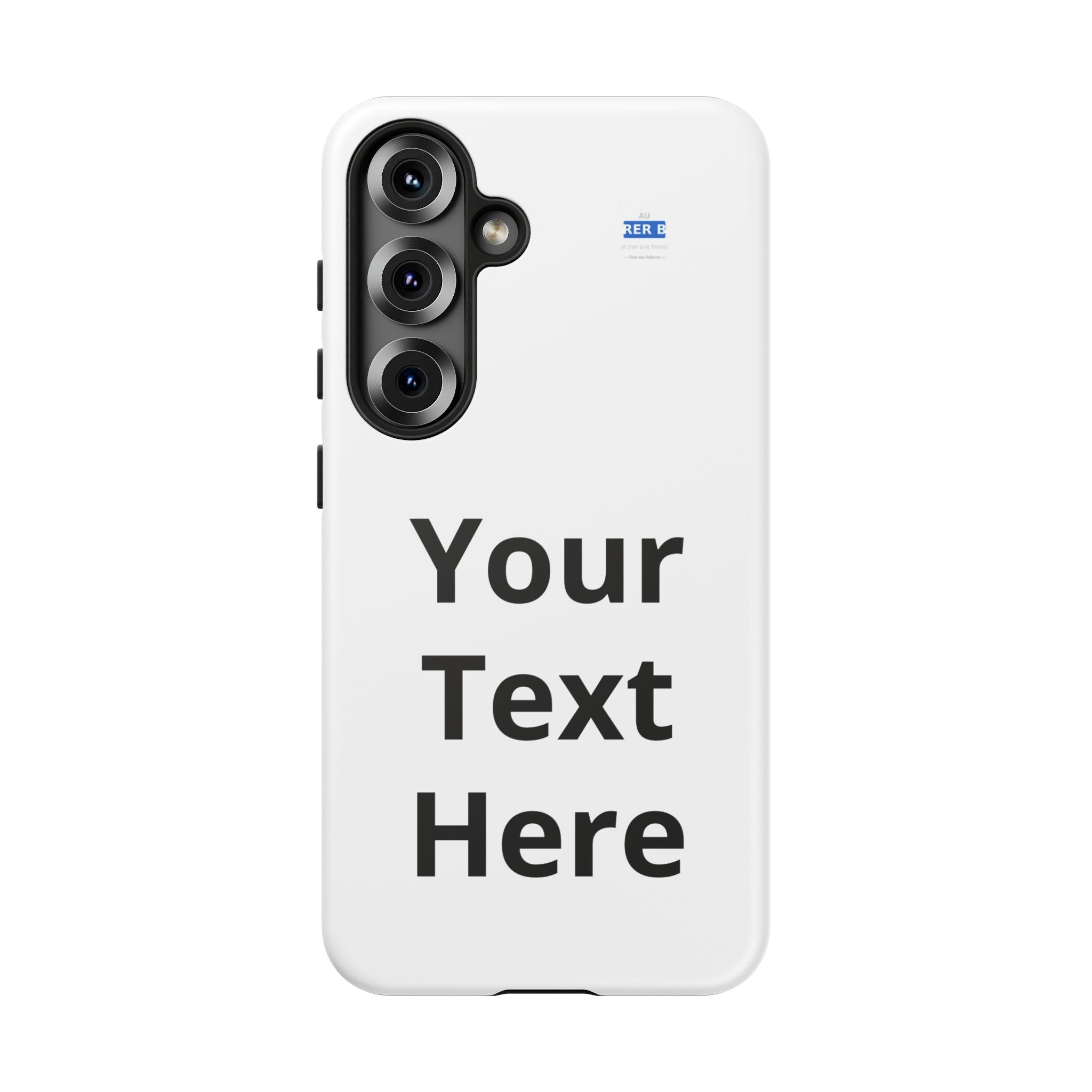 Personalized Tough Phone Case — Custom Text Protective iPhone Case