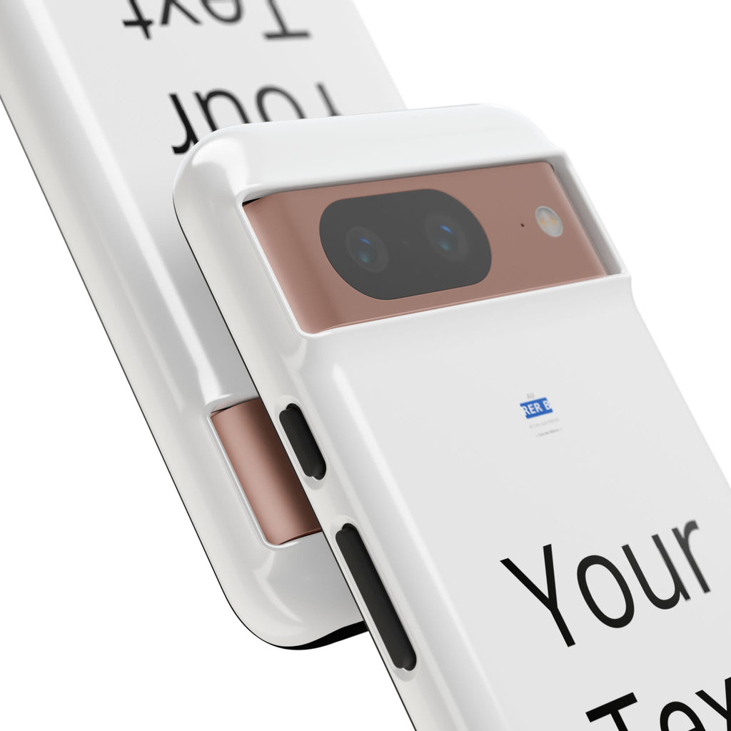 Personalized Tough Phone Case — Custom Text Protective iPhone Case
