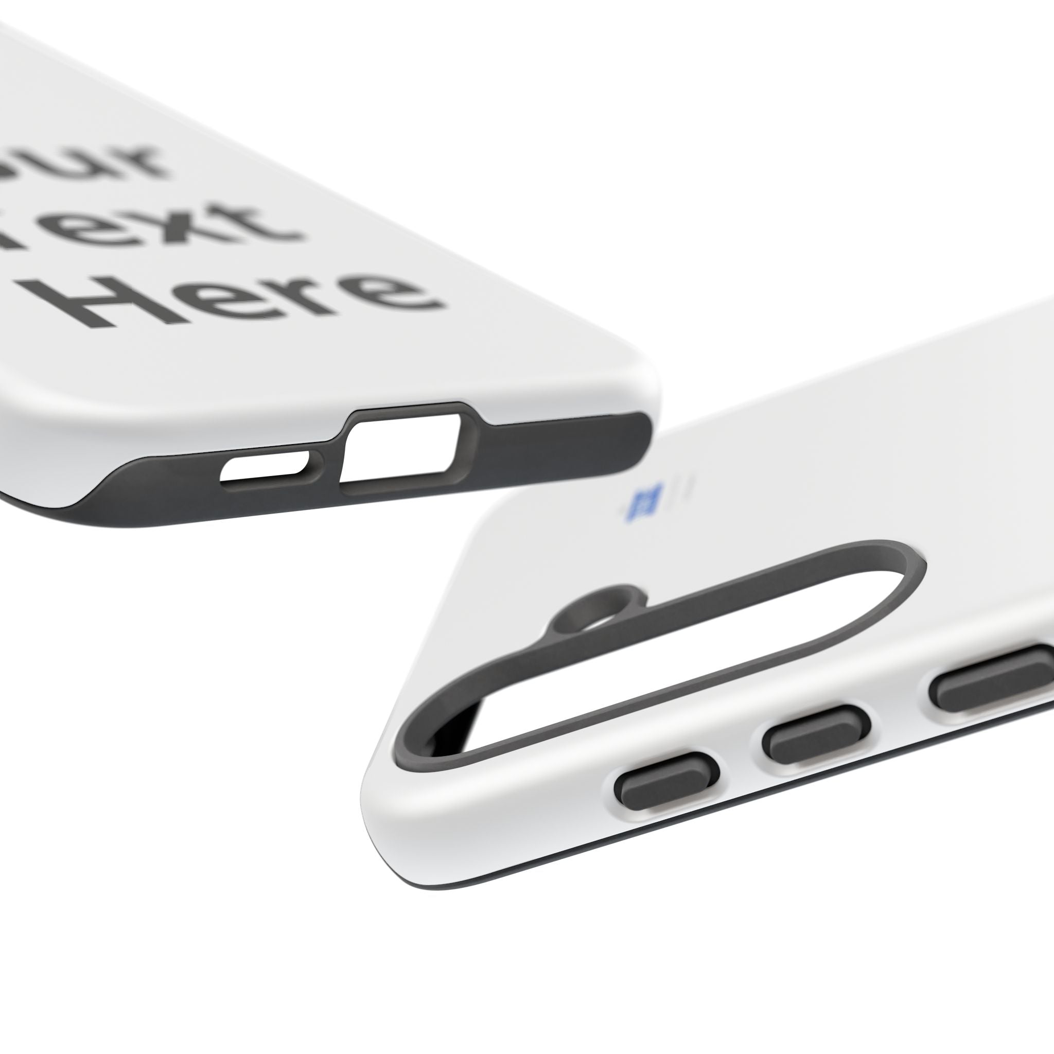 Personalized Tough Phone Case — Custom Text Protective iPhone Case