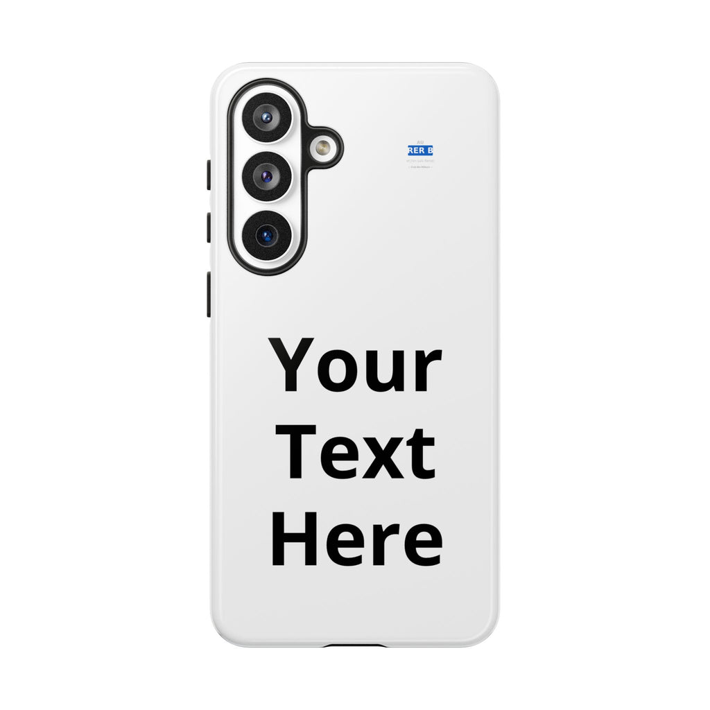 Personalized Tough Phone Case — Custom Text Protective iPhone Case