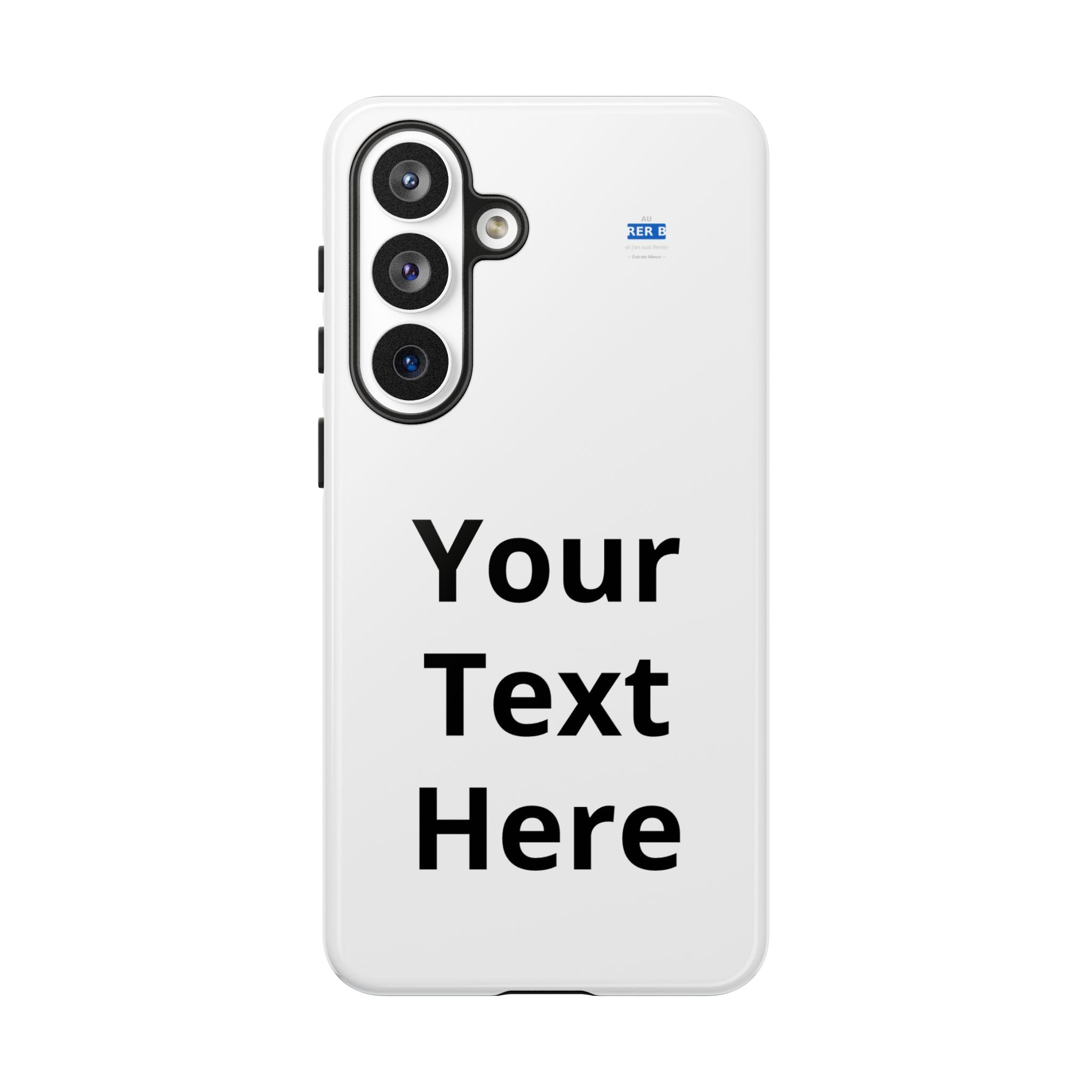 Personalized Tough Phone Case — Custom Text Protective iPhone Case