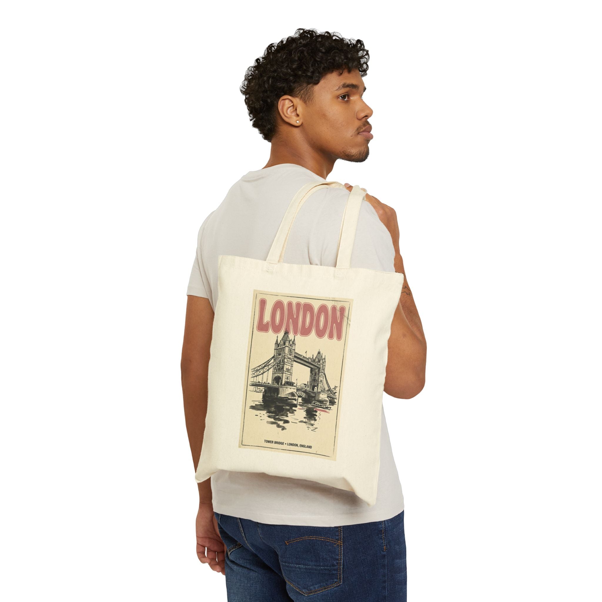 London Vintage Poster Tote | Fashion-Editorial, Parisian Office Glam