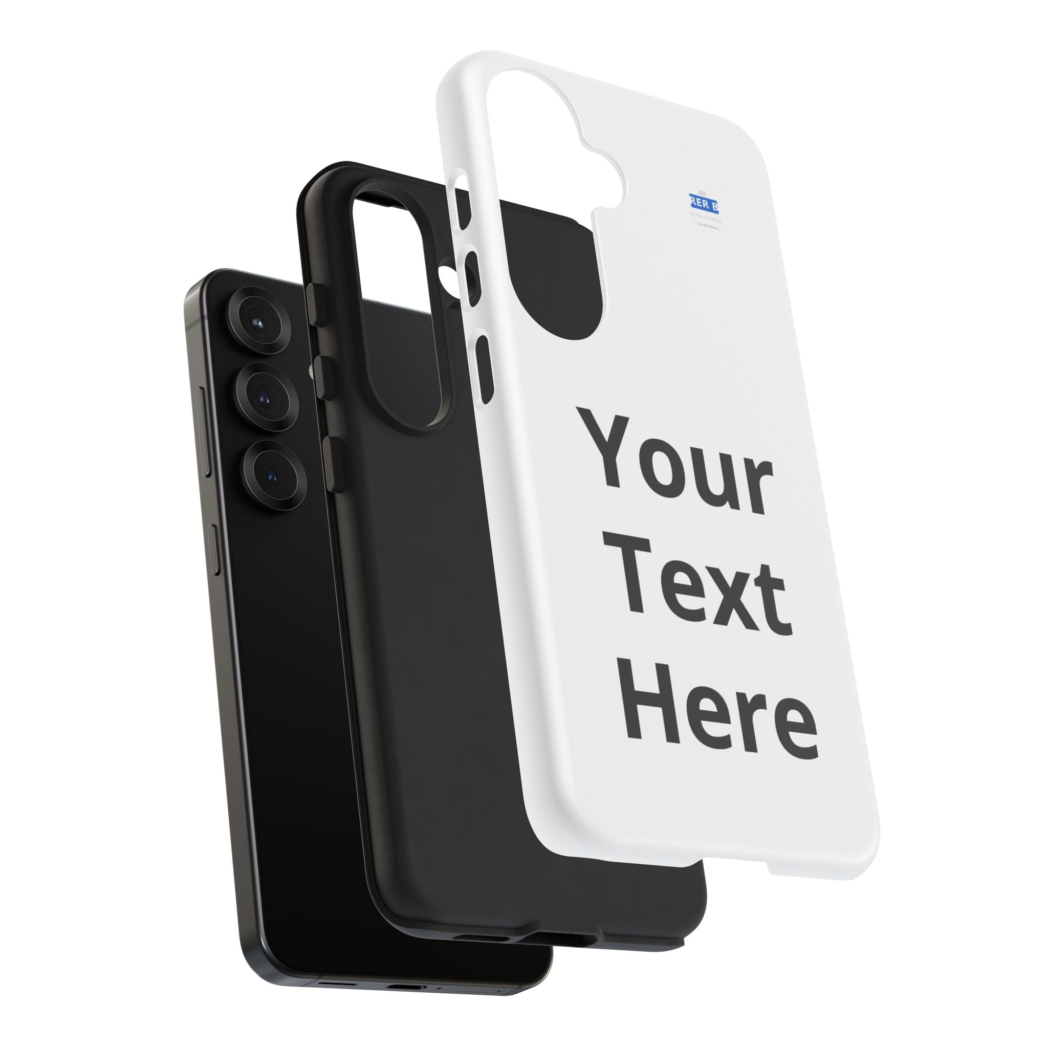 Personalized Tough Phone Case — Custom Text Protective iPhone Case