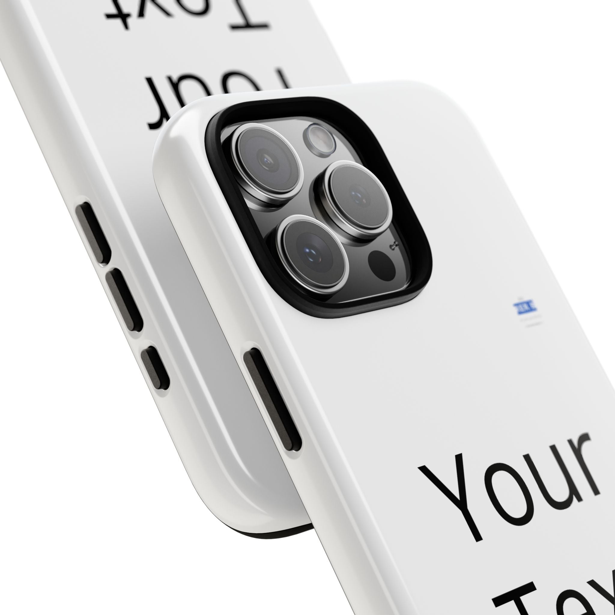 Personalized Tough Phone Case — Custom Text Protective iPhone Case