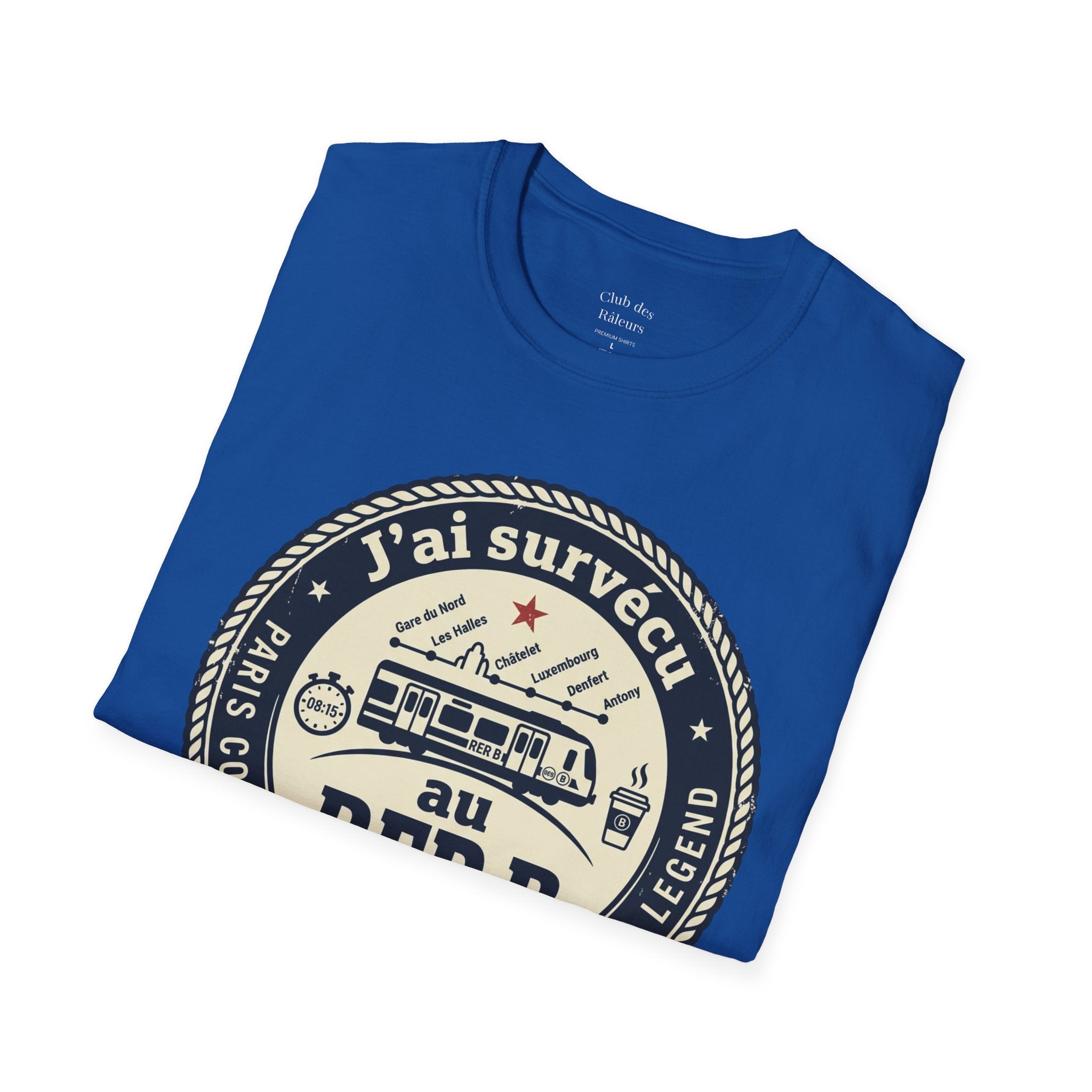 J'ai survécu au RER B T-Shirt — Paris Commuter Vintage Train Tee