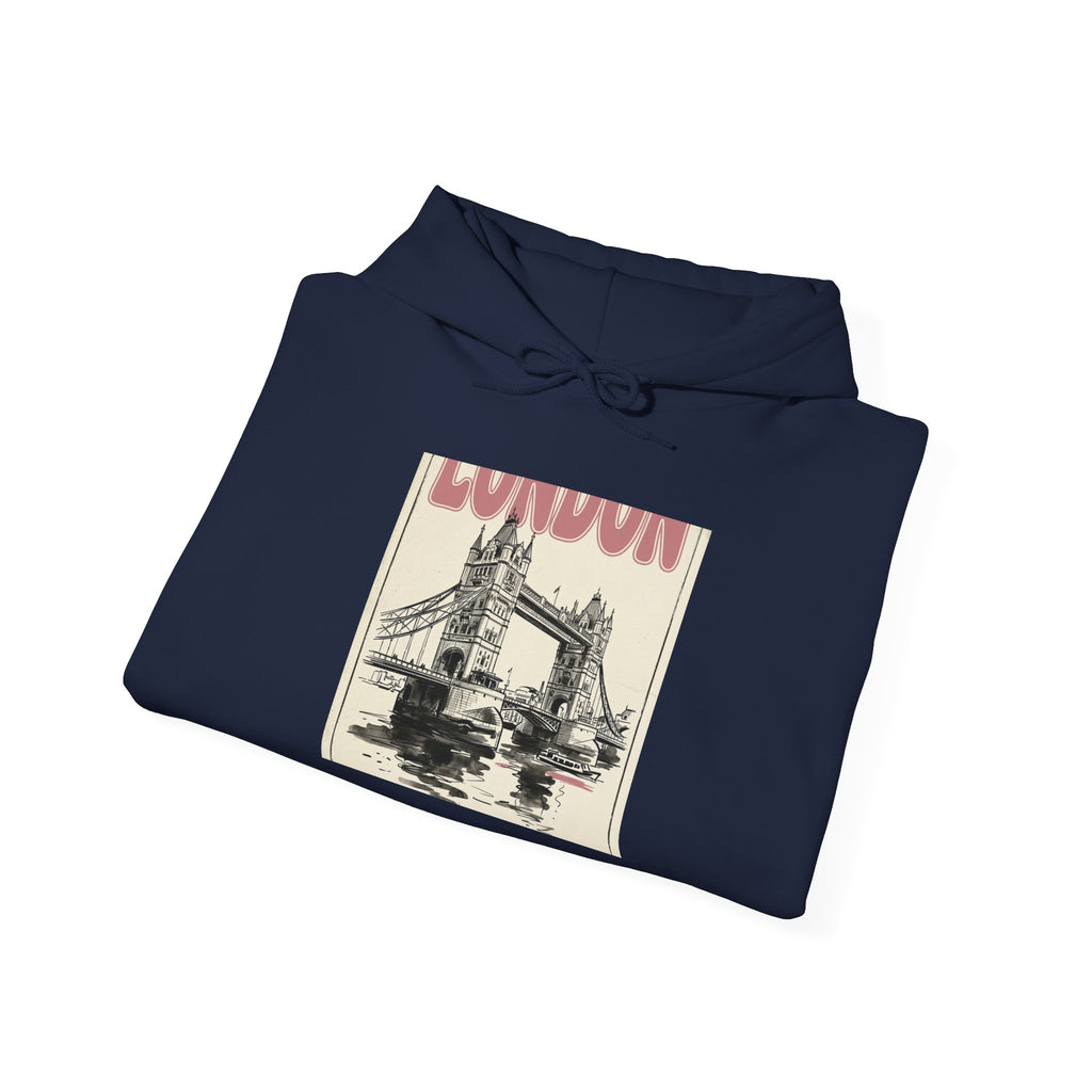 London Bridge Illustration Hoodie | Fashion-Editorial, Parisian Office Glam