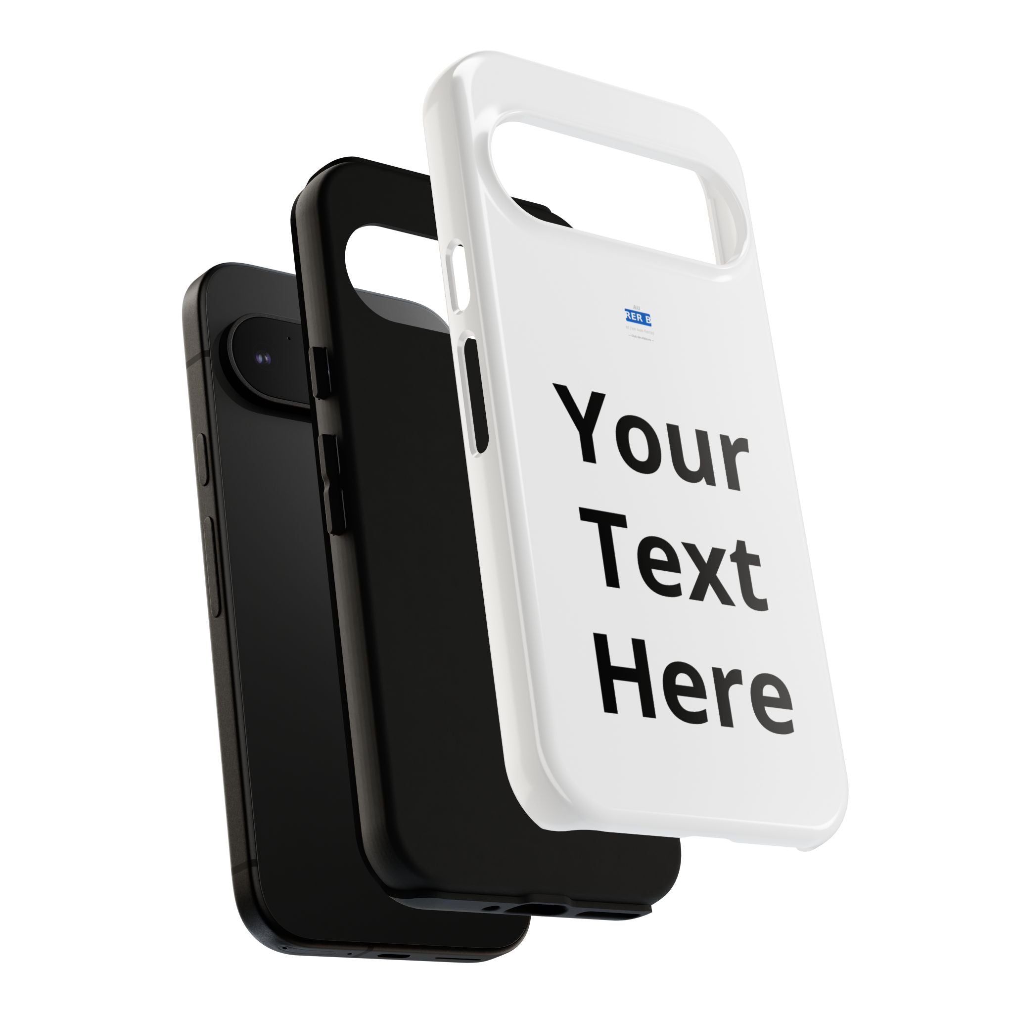 Personalized Tough Phone Case — Custom Text Protective iPhone Case