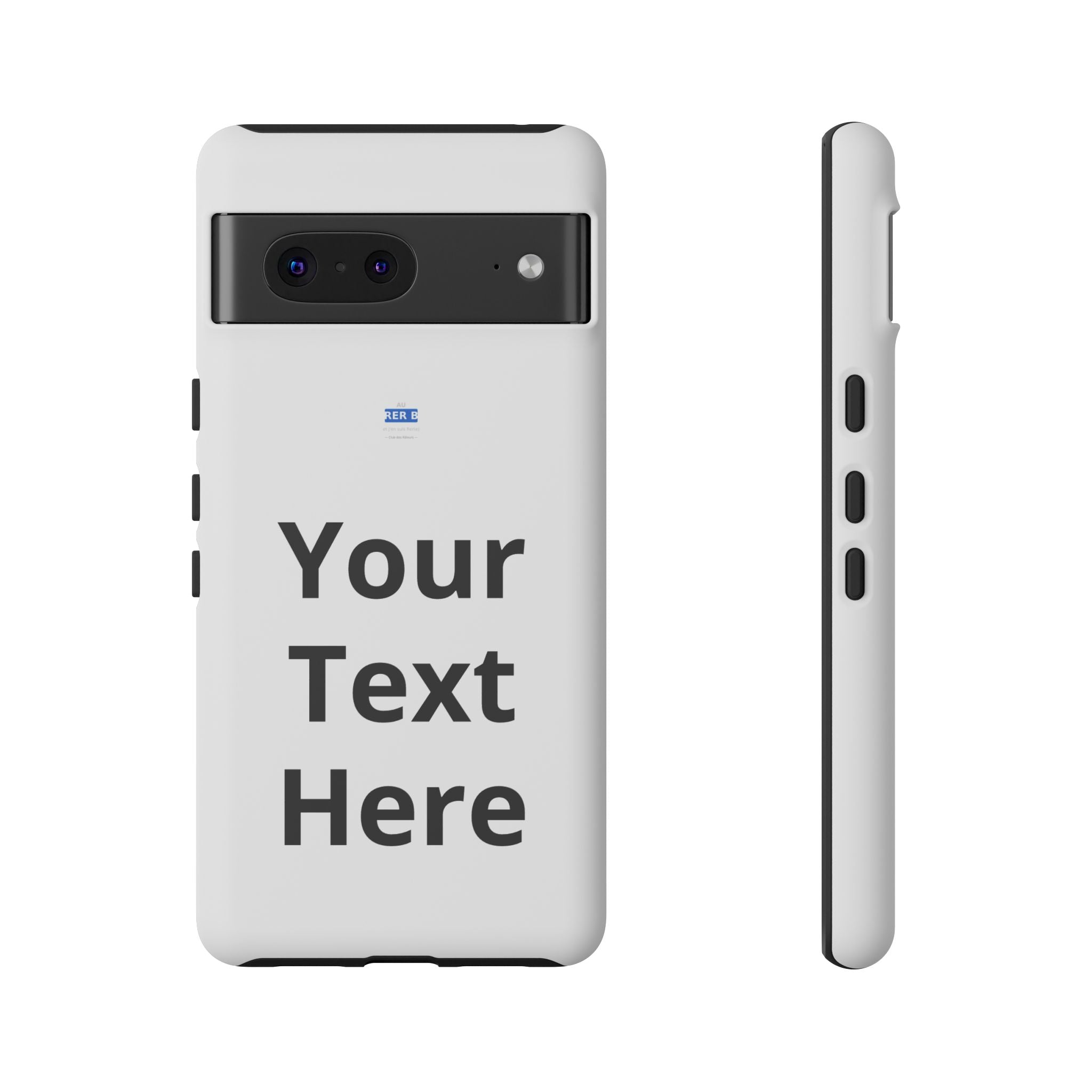 Personalized Tough Phone Case — Custom Text Protective iPhone Case