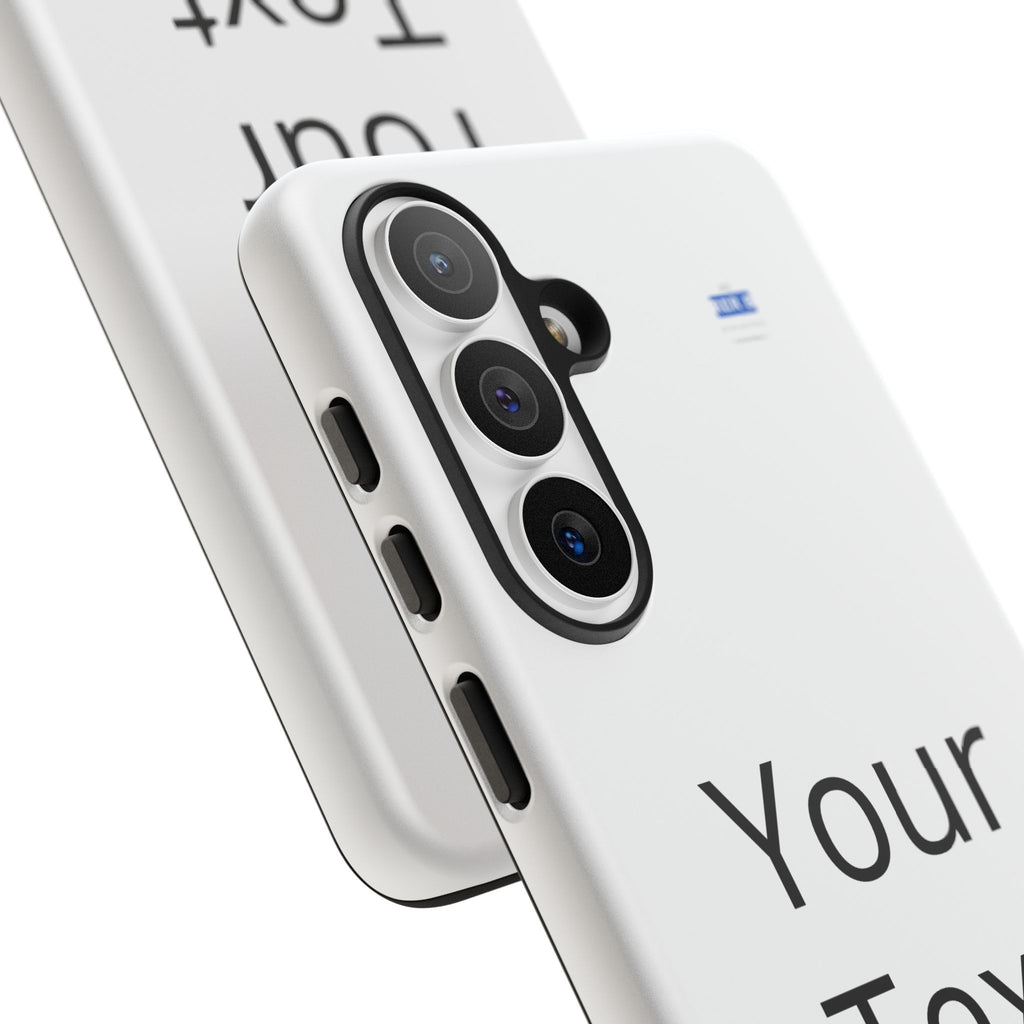 Personalized Tough Phone Case — Custom Text Protective iPhone Case