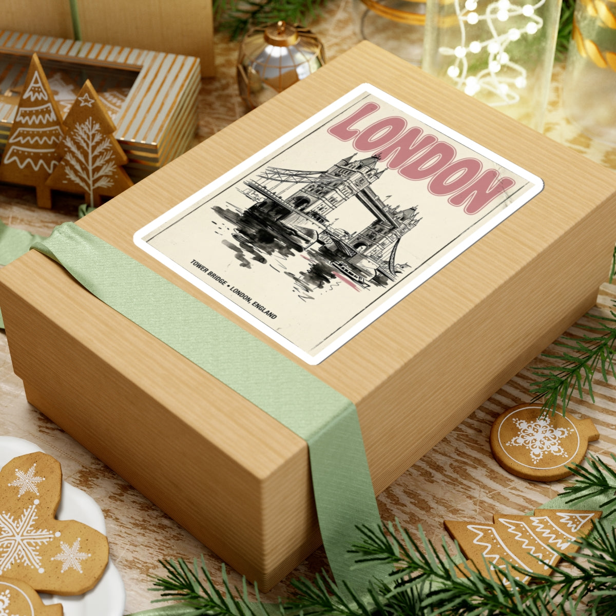 London Tower Bridge Sticker | Fashion-Editorial, Parisian City-Girl Aesthetic