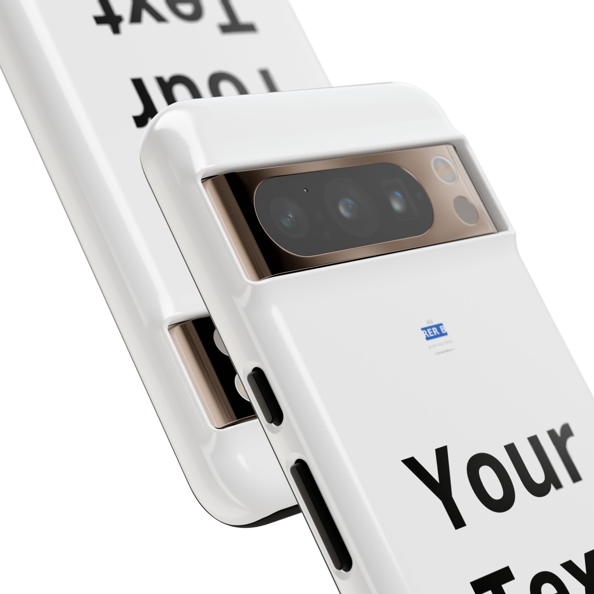 Personalized Tough Phone Case — Custom Text Protective iPhone Case
