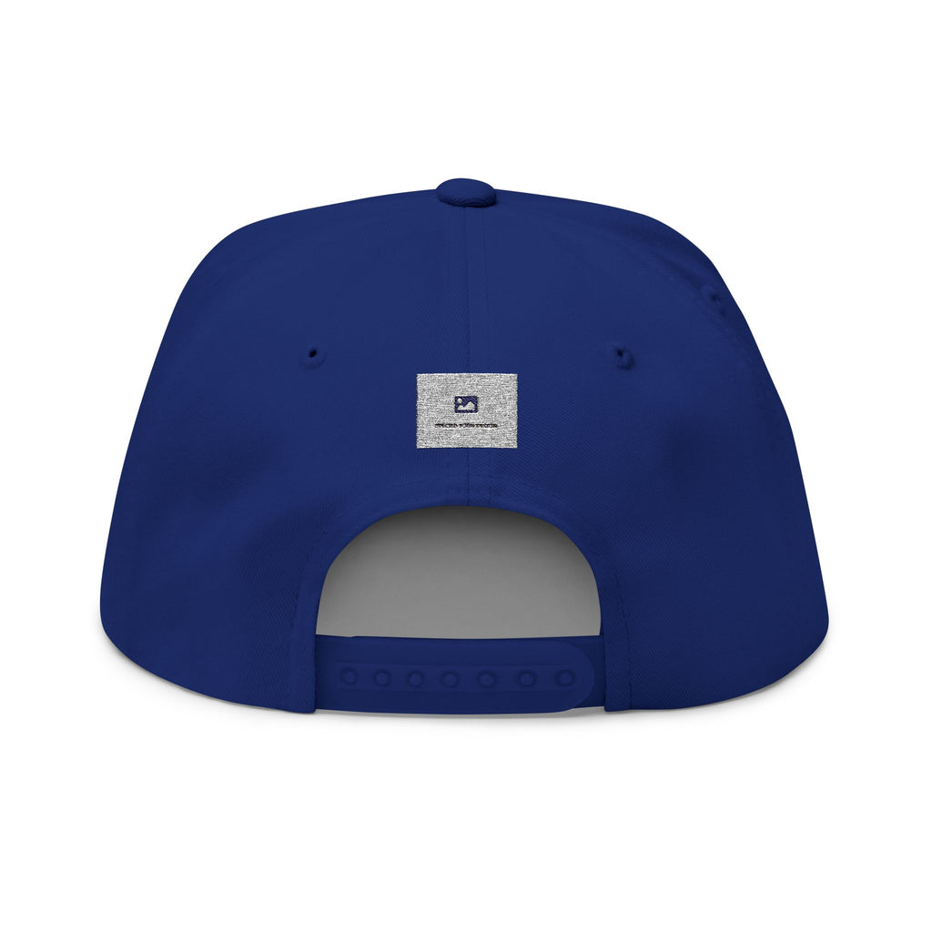 Custom Embroidered Flat Bill Cap — Personalized Text Snapback