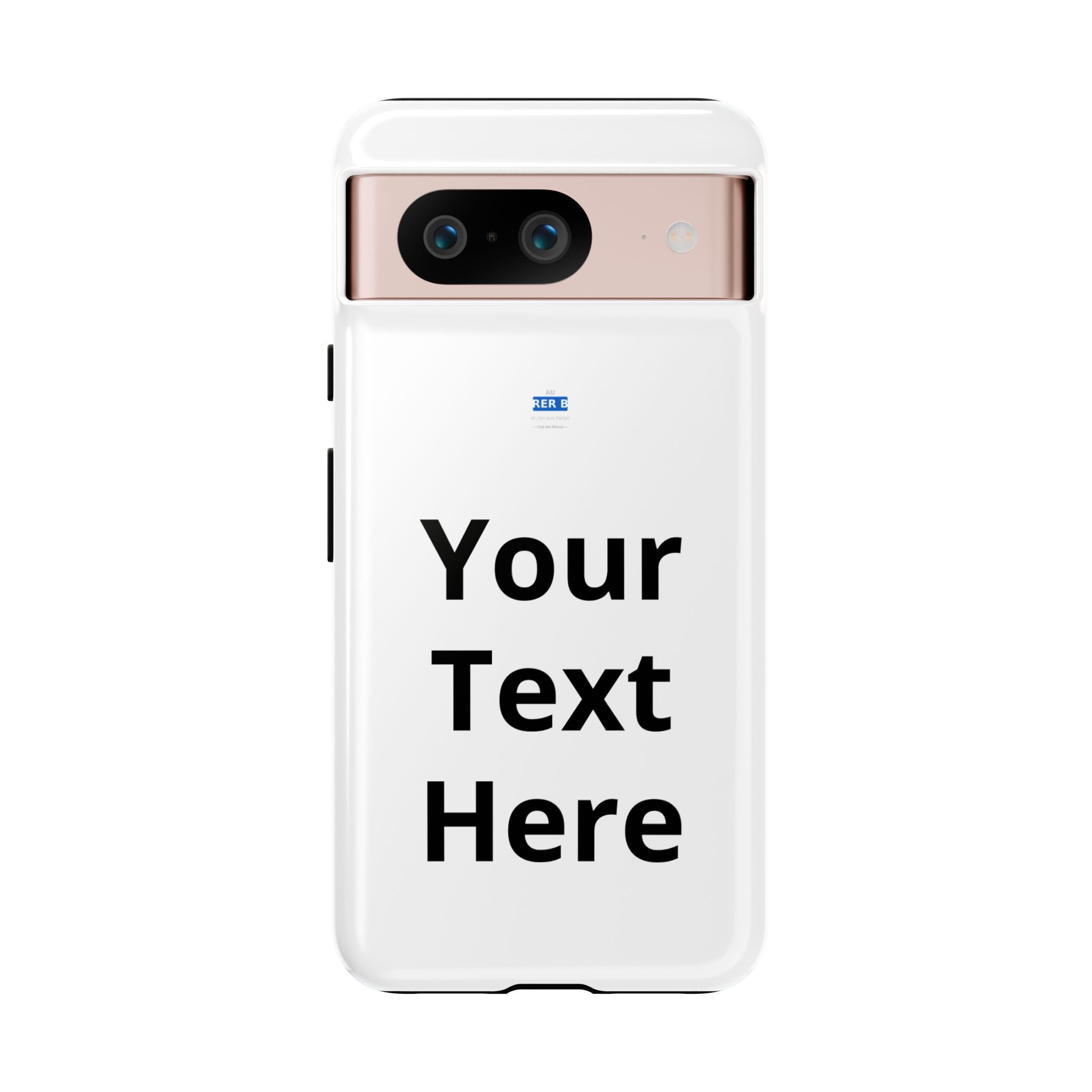 Personalized Tough Phone Case — Custom Text Protective iPhone Case