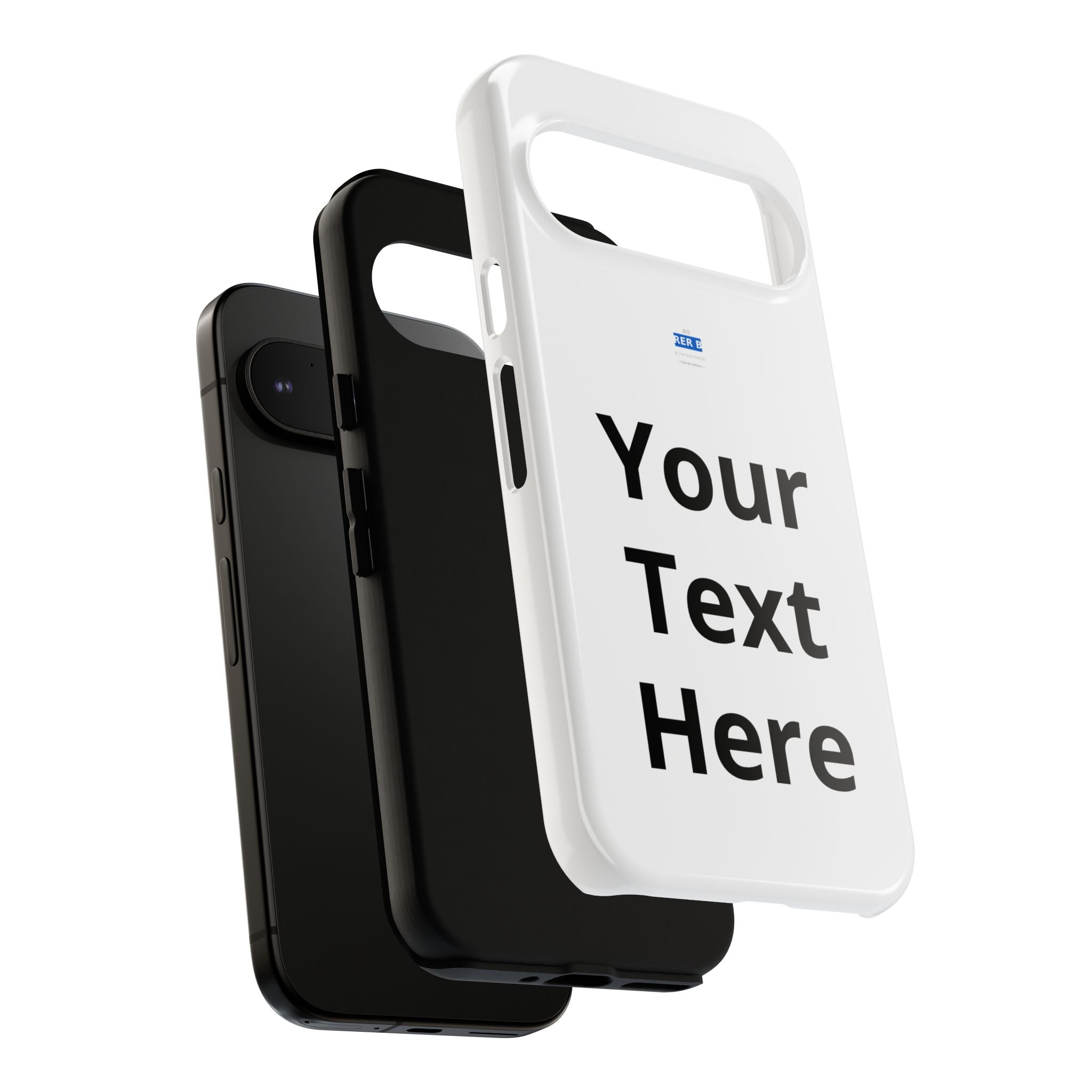 Personalized Tough Phone Case — Custom Text Protective iPhone Case