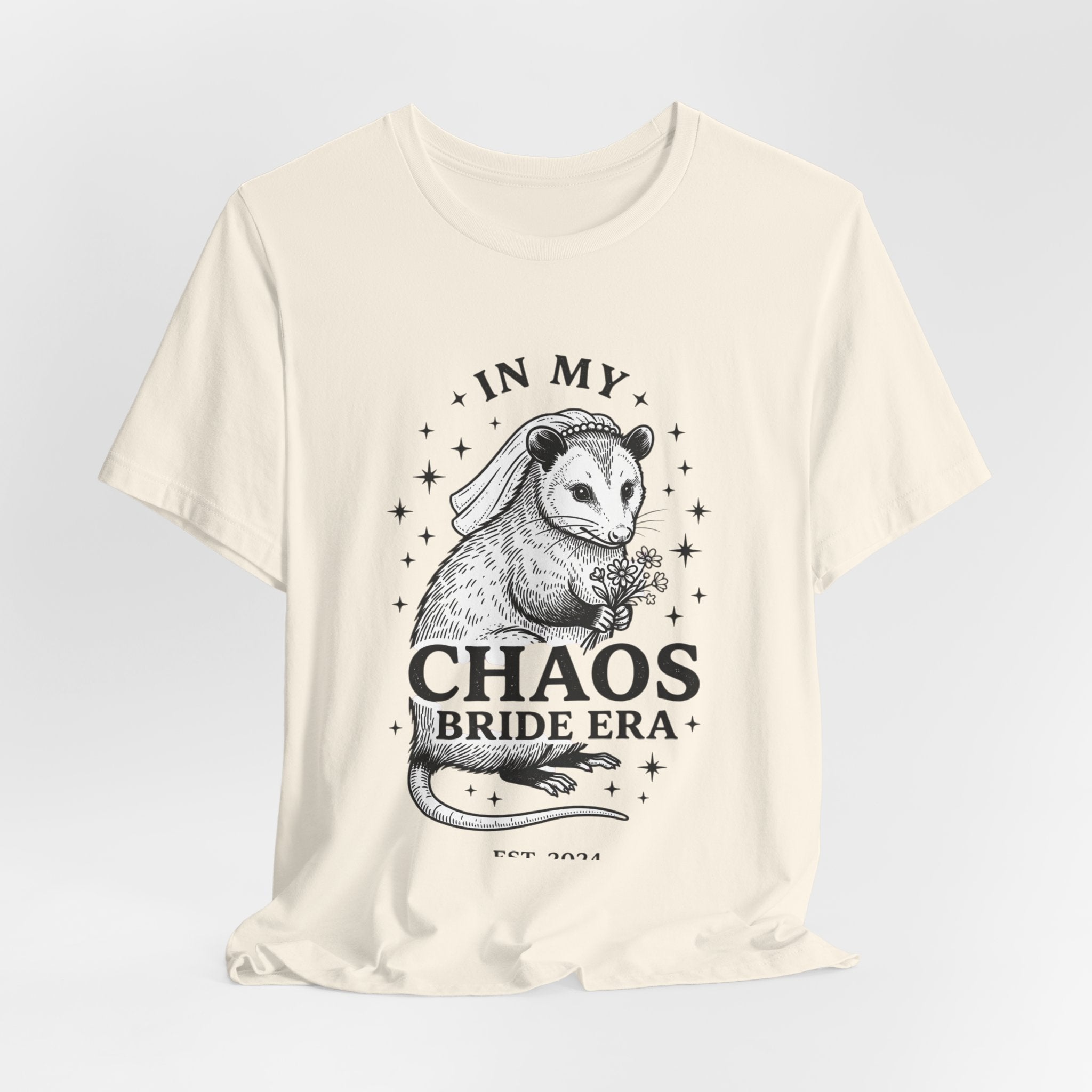 In My Chaos Bride Era Tee | Engaged Bride Slogan, Vintage Script