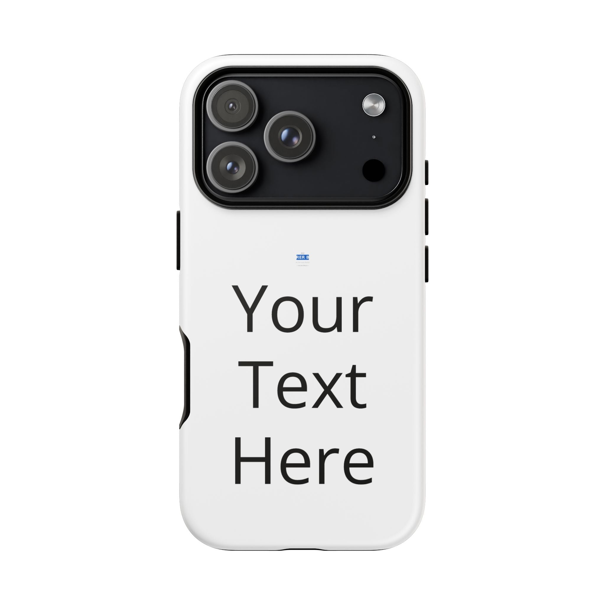 Personalized Tough Phone Case — Custom Text Protective iPhone Case