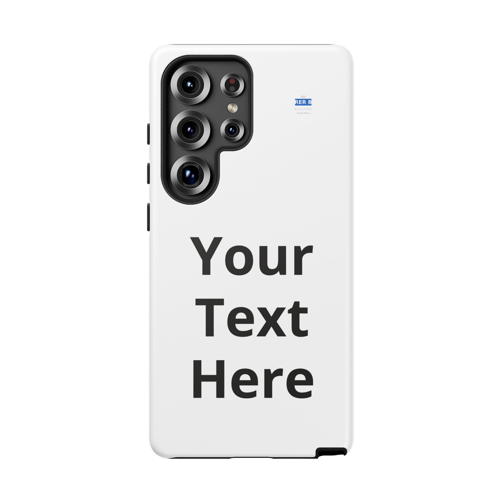 Personalized Tough Phone Case — Custom Text Protective iPhone Case