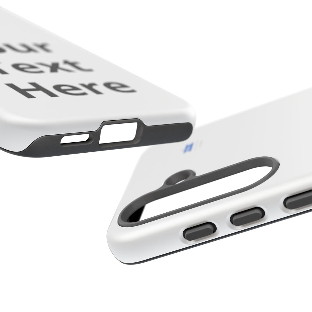 Personalized Tough Phone Case — Custom Text Protective iPhone Case