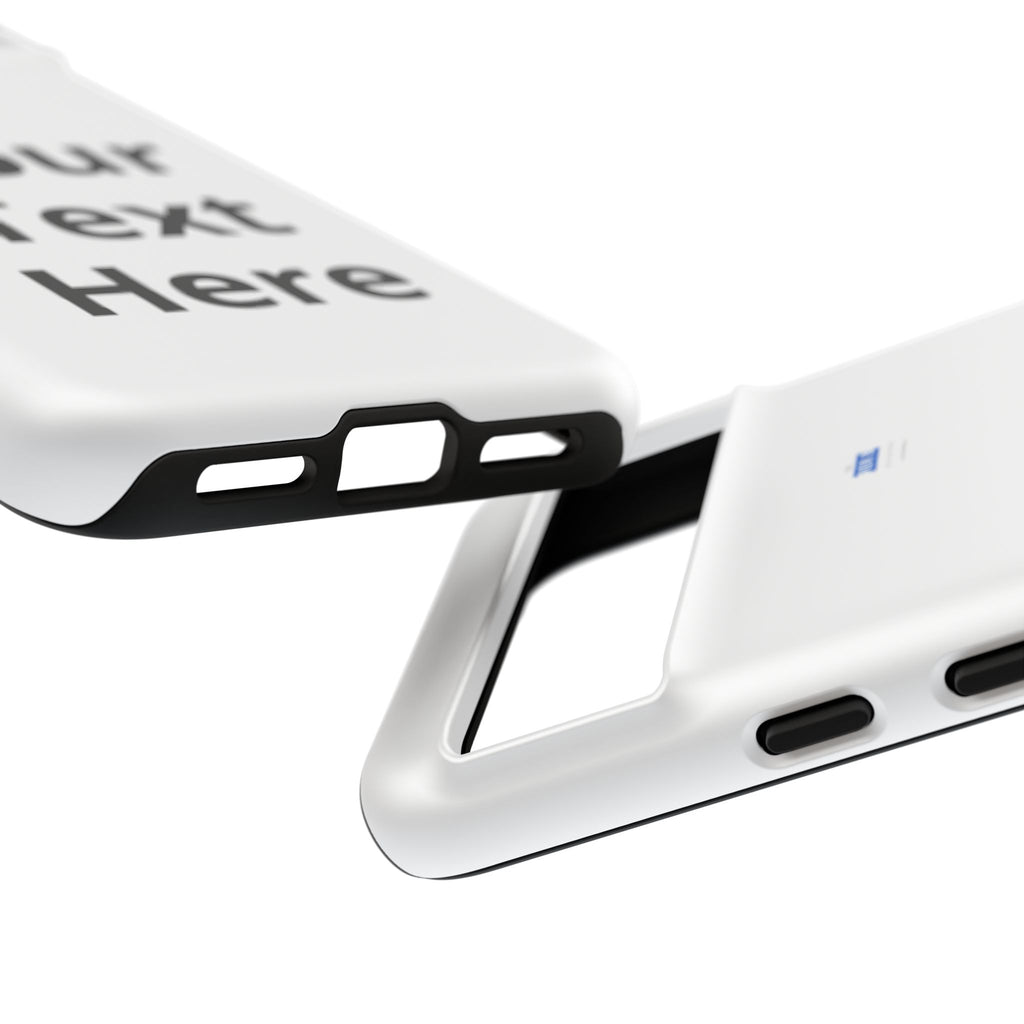 Personalized Tough Phone Case — Custom Text Protective iPhone Case