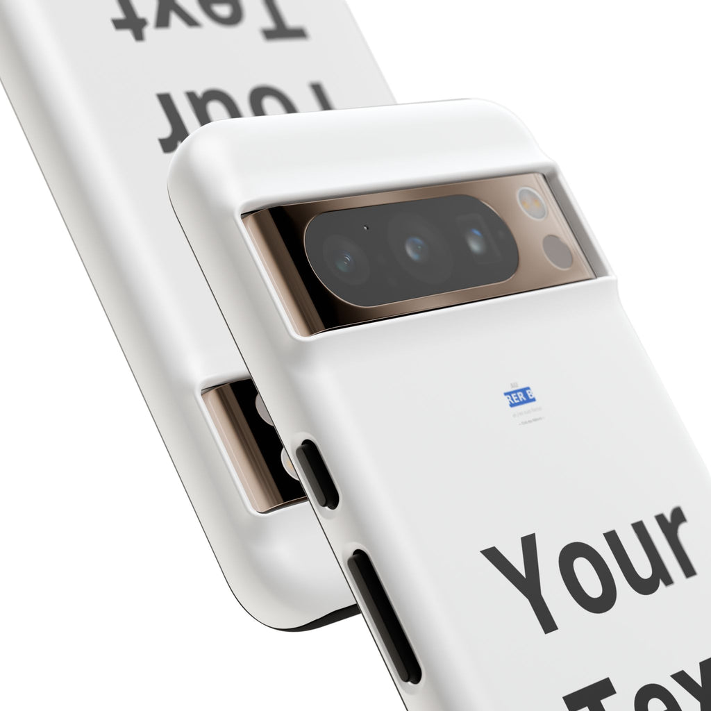 Personalized Tough Phone Case — Custom Text Protective iPhone Case