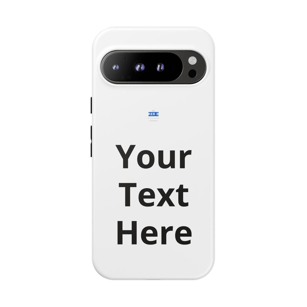 Personalized Tough Phone Case — Custom Text Protective iPhone Case
