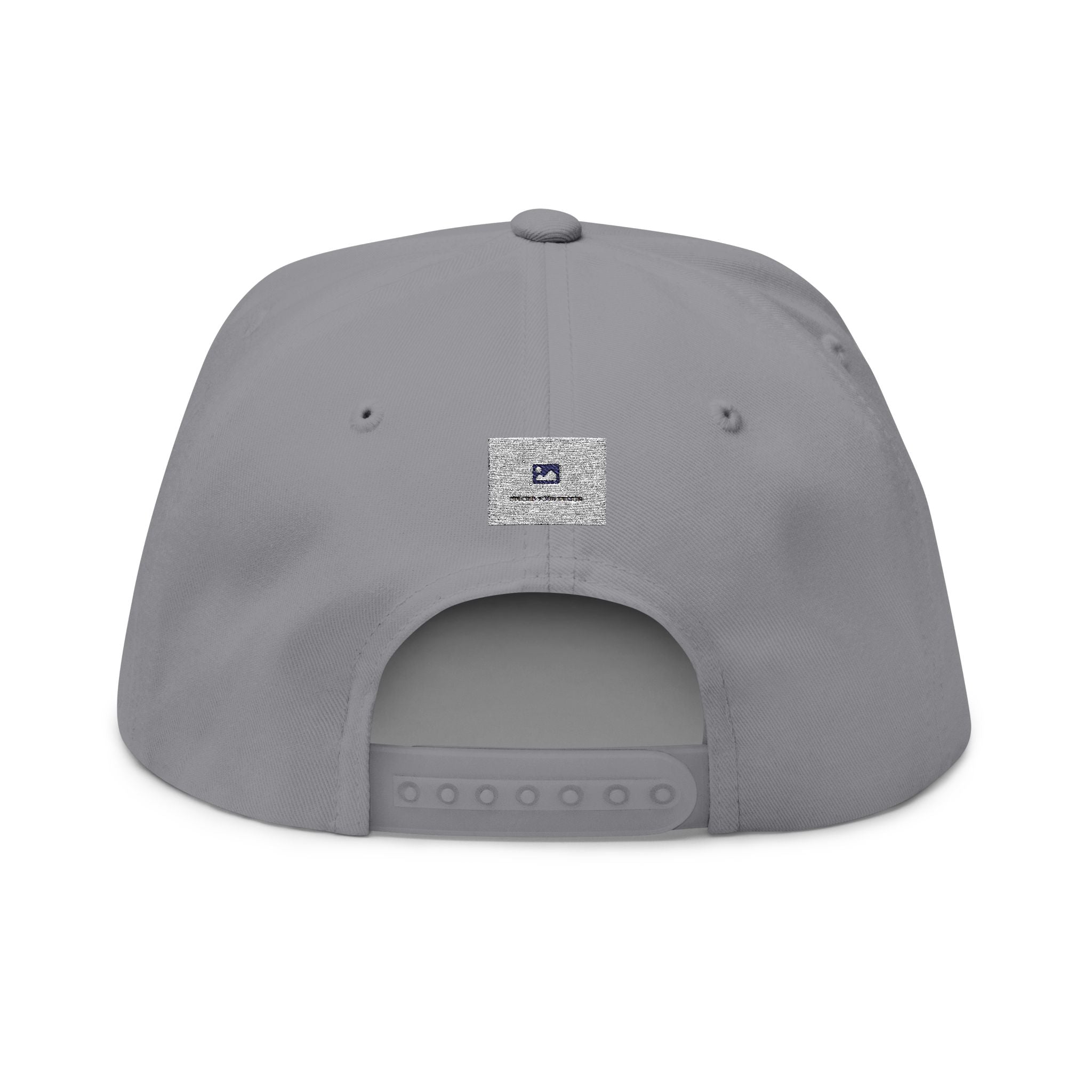 Custom Embroidered Flat Bill Cap — Personalized Text Snapback