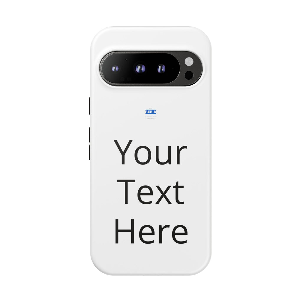 Personalized Tough Phone Case — Custom Text Protective iPhone Case