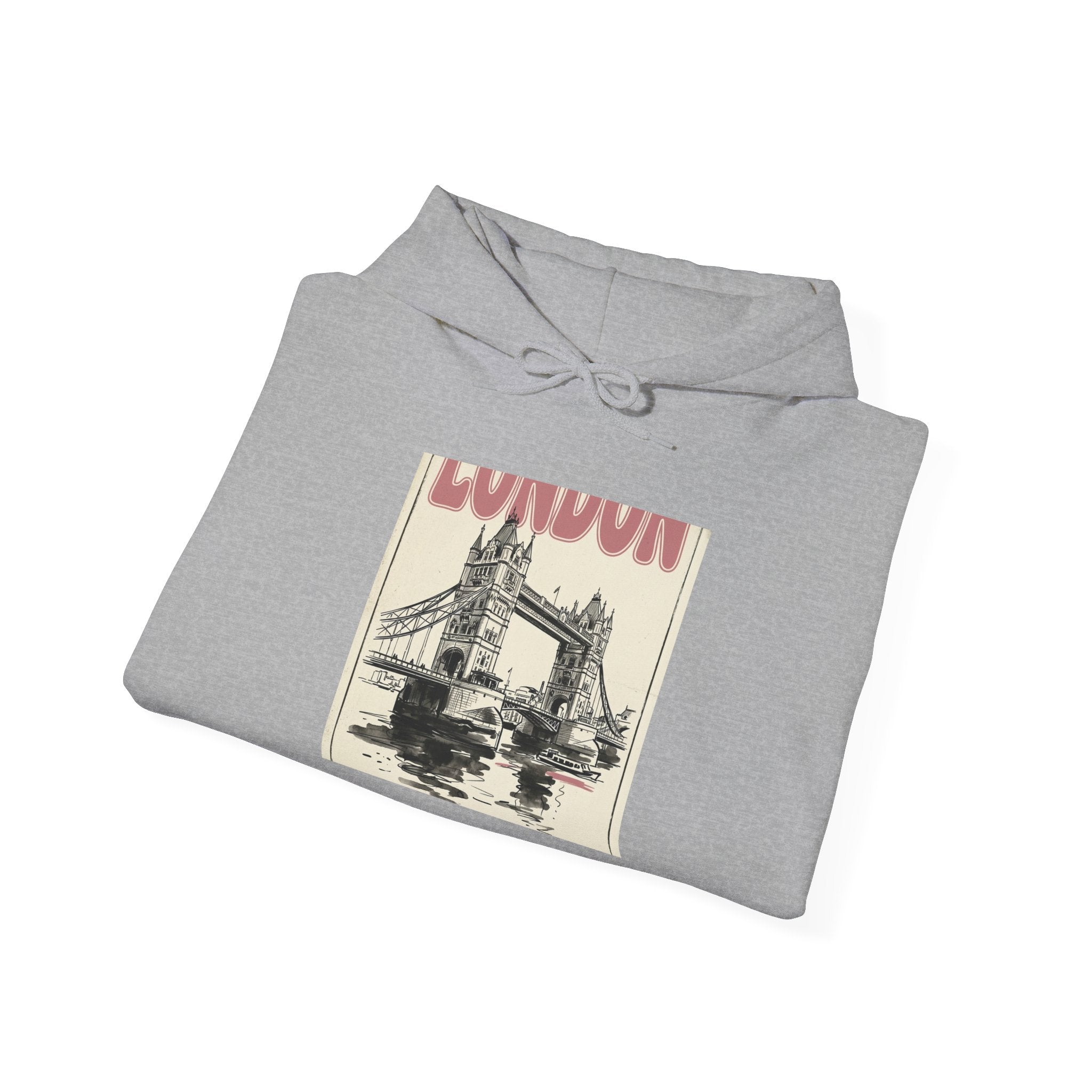 London Bridge Illustration Hoodie | Fashion-Editorial, Parisian Office Glam