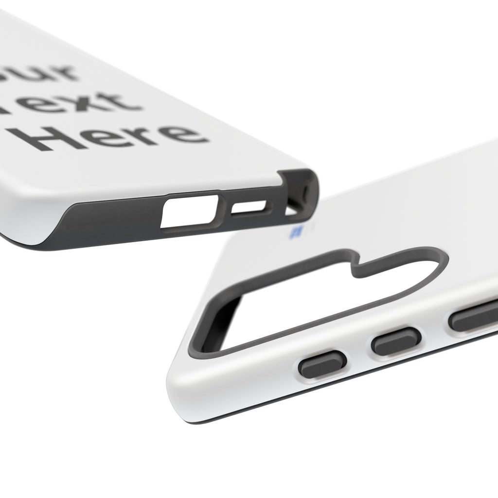 Personalized Tough Phone Case — Custom Text Protective iPhone Case