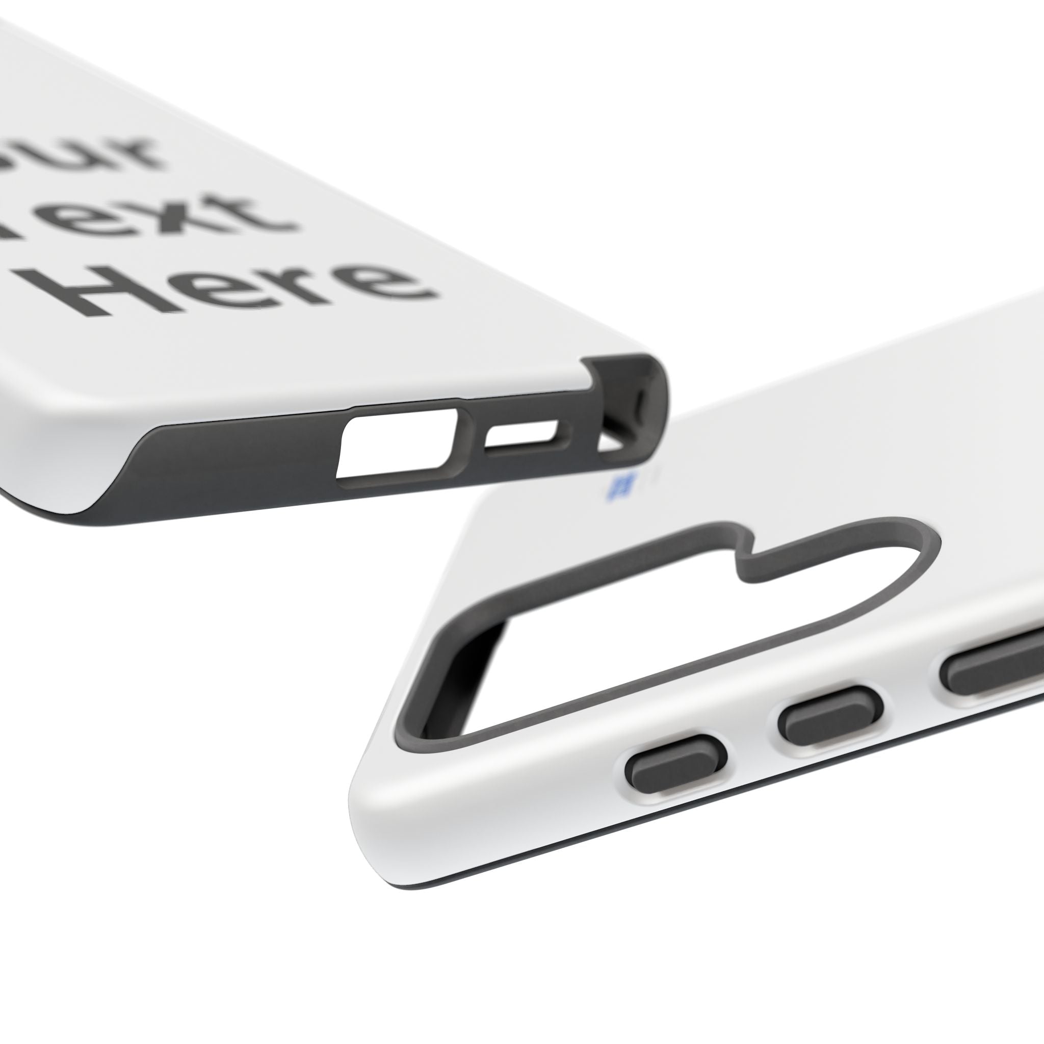 Personalized Tough Phone Case — Custom Text Protective iPhone Case