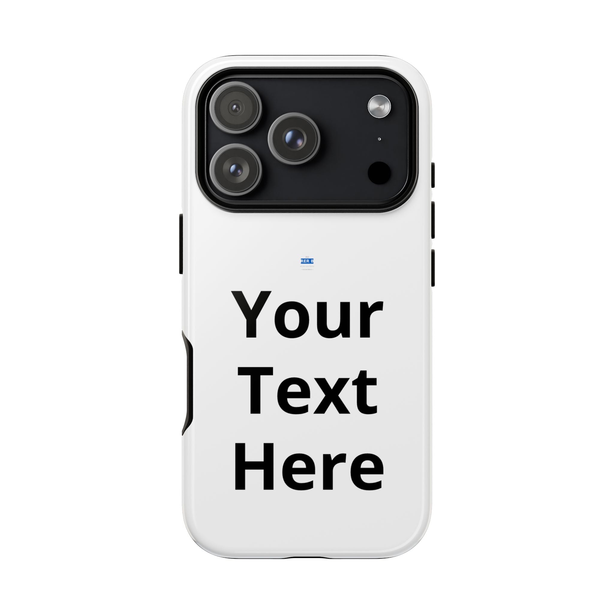 Personalized Tough Phone Case — Custom Text Protective iPhone Case