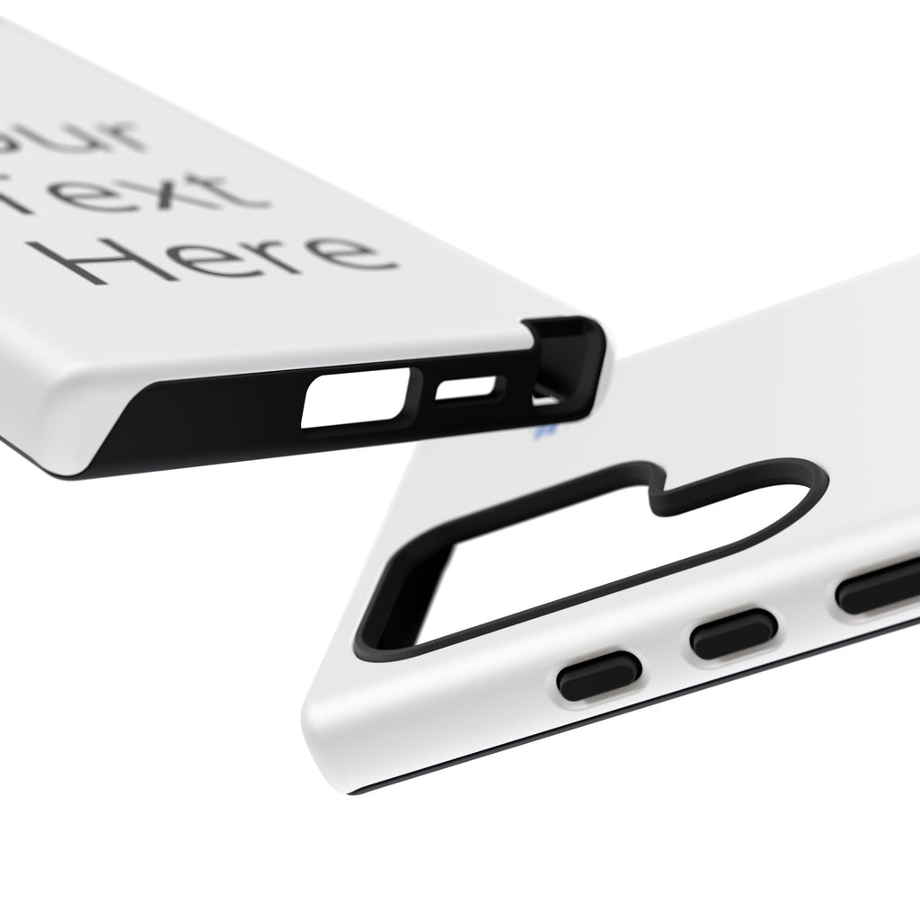 Personalized Tough Phone Case — Custom Text Protective iPhone Case