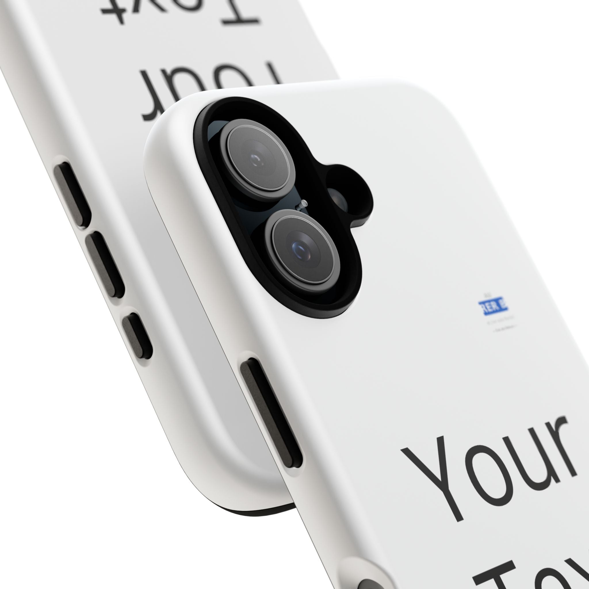 Personalized Tough Phone Case — Custom Text Protective iPhone Case
